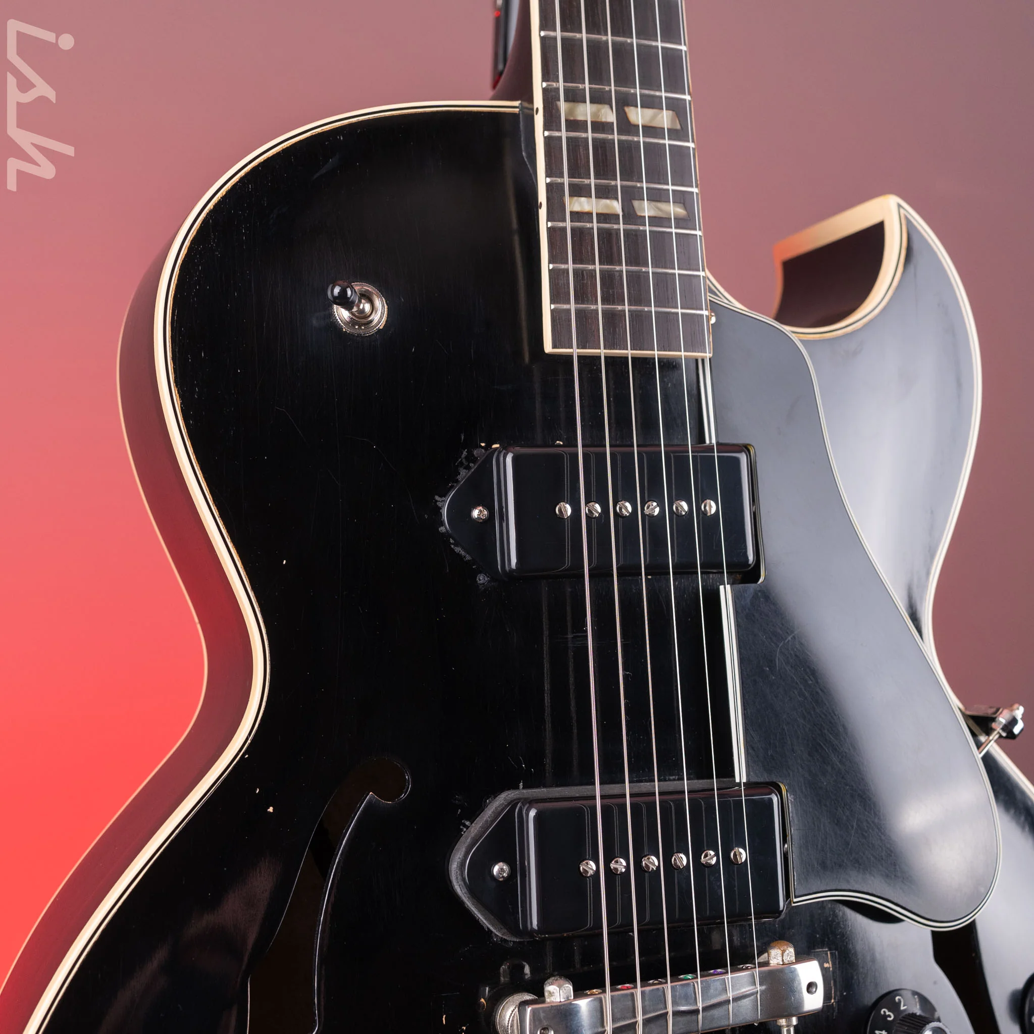 1952 Gibson ES-295 Black Refin - Image 4