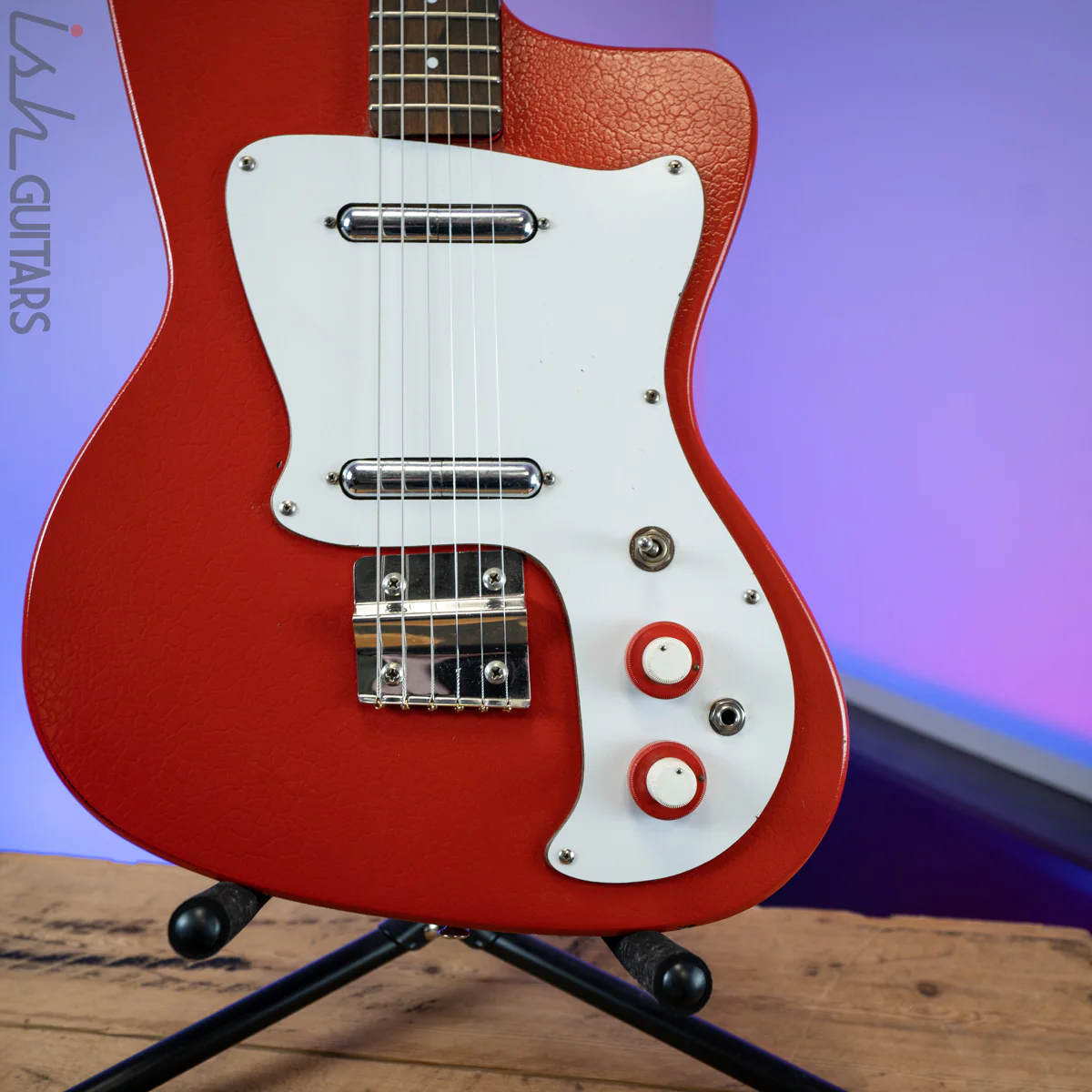 1960's Danelectro Hawk Red Solidbody - Image 11