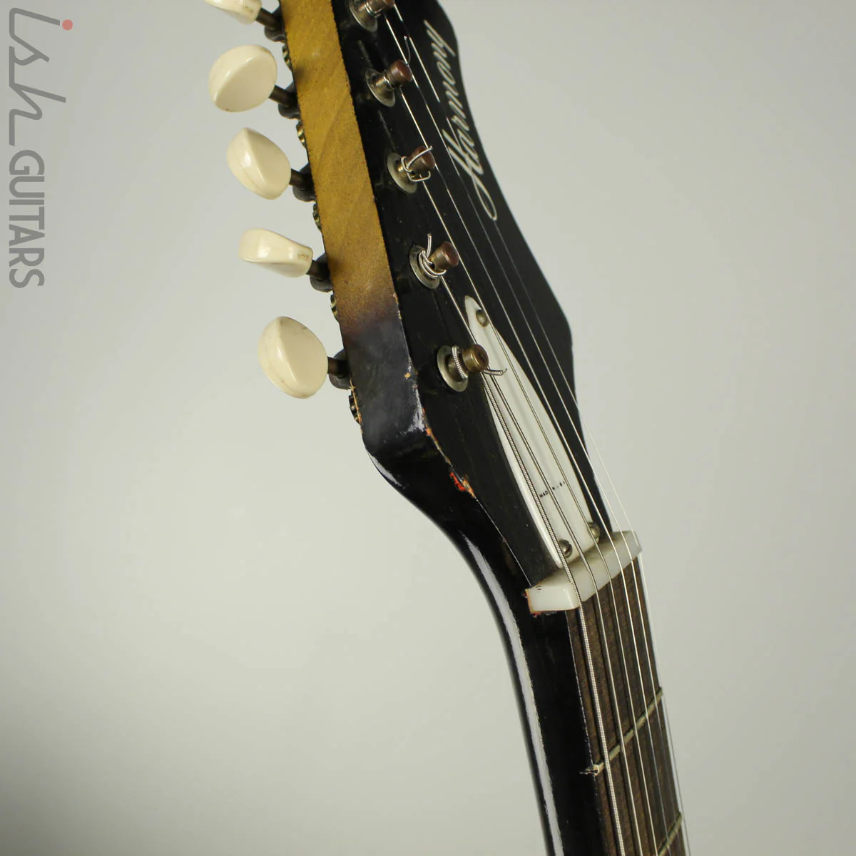 1960s Harmony Bobkat H15V Electric Guitar Sunburst w/ Vibrato and OHSC - Image 15