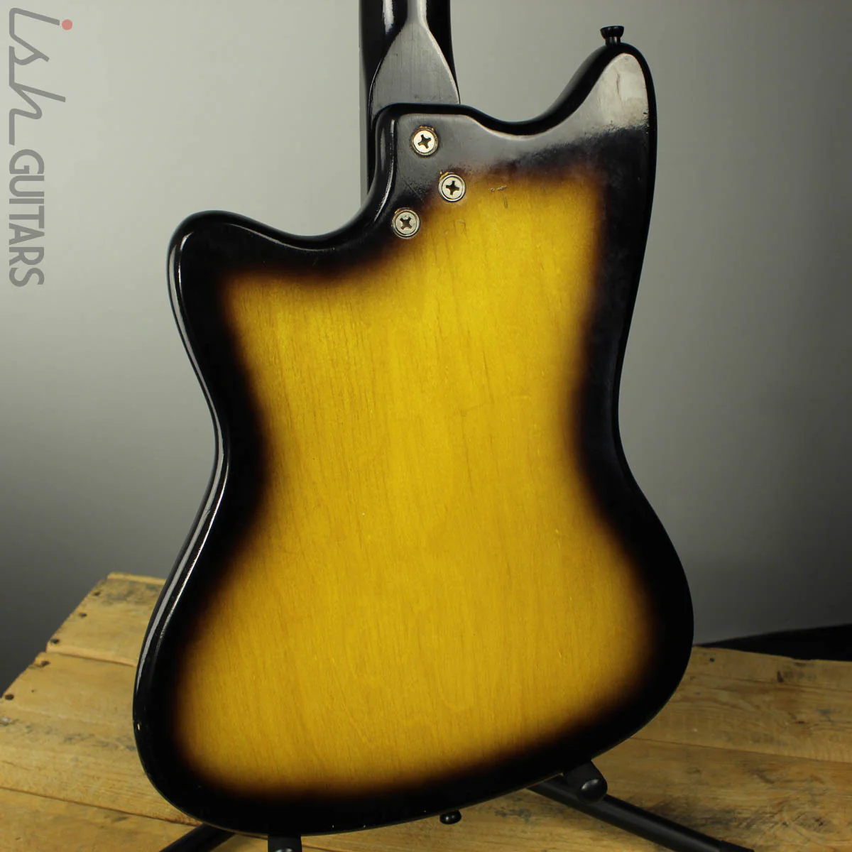 1960s Harmony Bobkat H15V Electric Guitar Sunburst w/ Vibrato and OHSC - Image 7