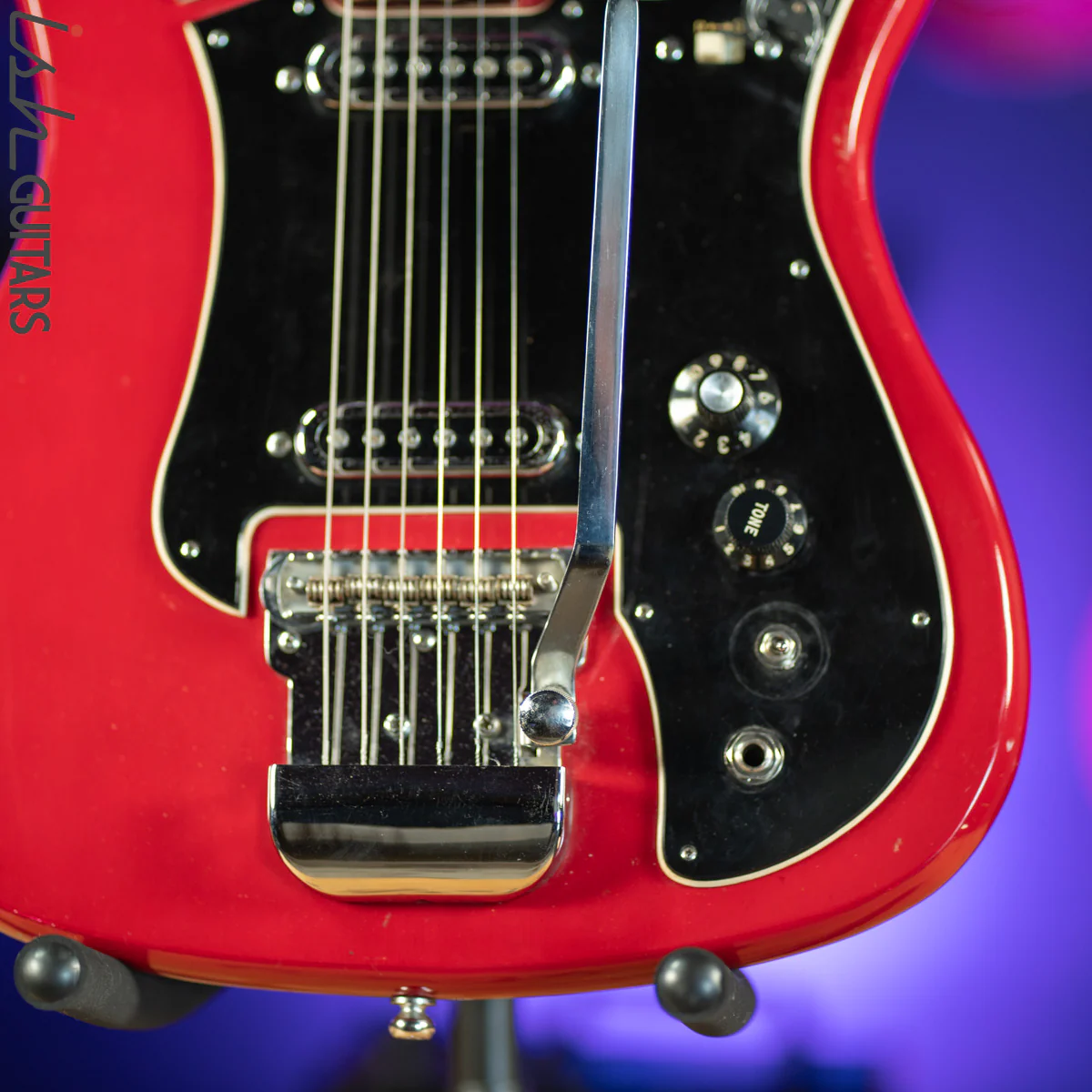 1960s Teisco Domino Red Electric Guitar MIJ - Image 4