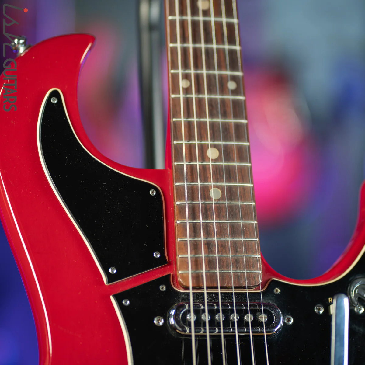 1960s Teisco Domino Red Electric Guitar MIJ - Image 5