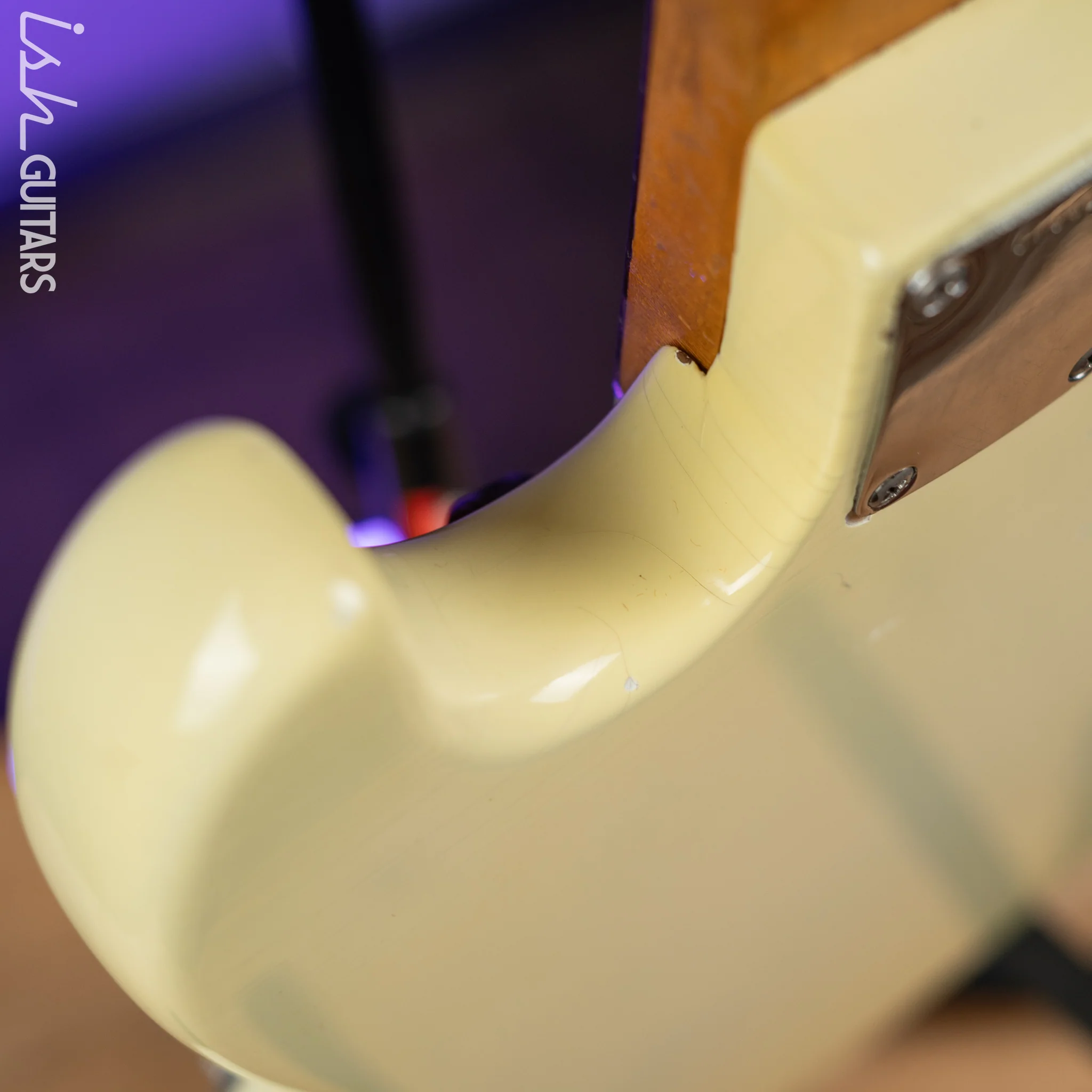 1961 Fender Jazz Bass Refin Stacked Knobs Olympic White - Image 19