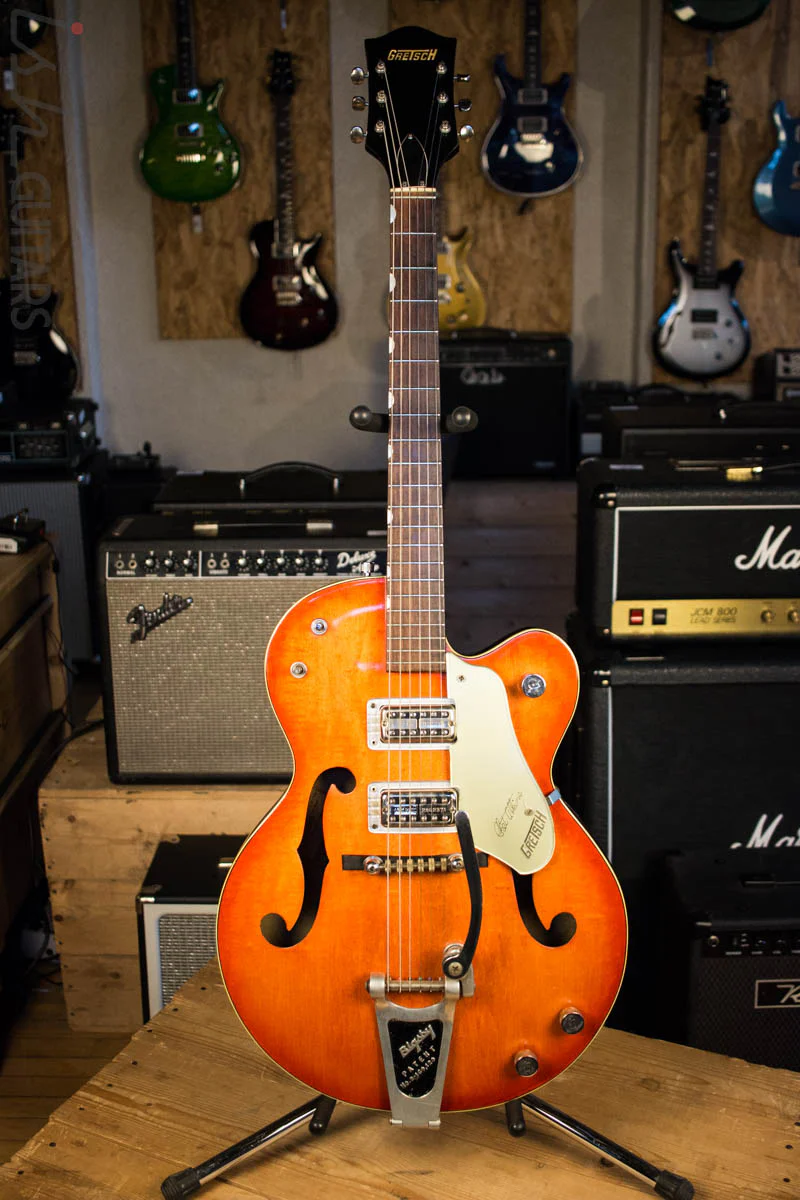 1961 Gretsch 6120 Style 6119 Anniversary Chet Atkins Orange Refin Real F Holes! - Image 2