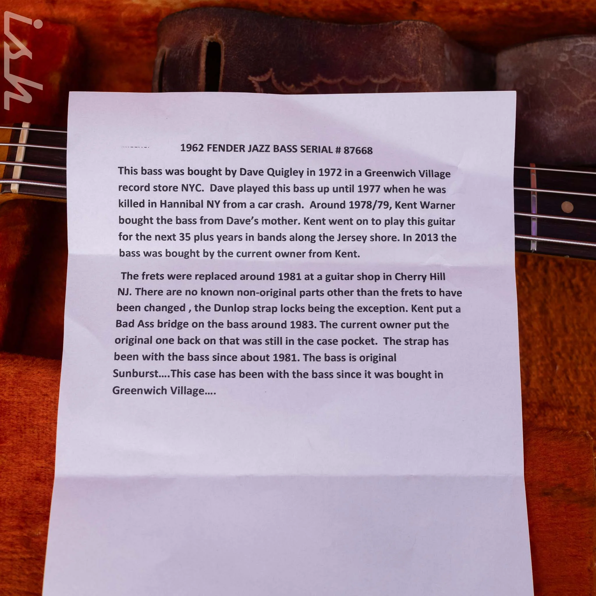 1962 Fender Jazz Bass Sunburst Pre-CBS - Image 17