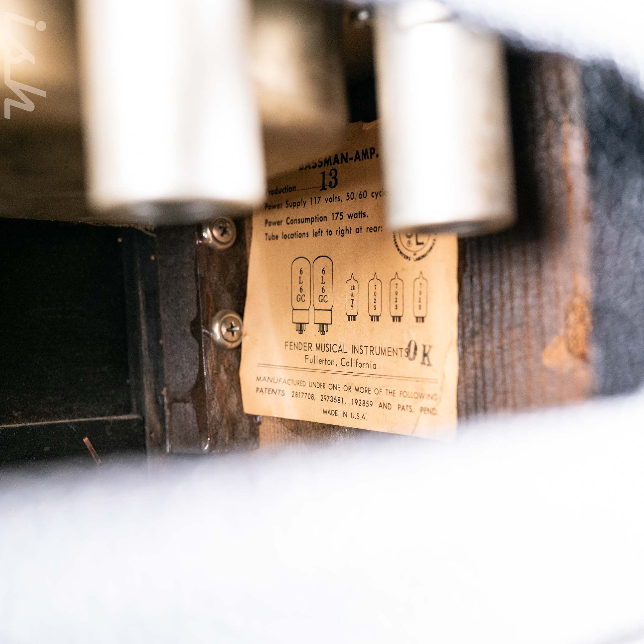 1965 Fender Bassman Head and Cabinet - Image 21