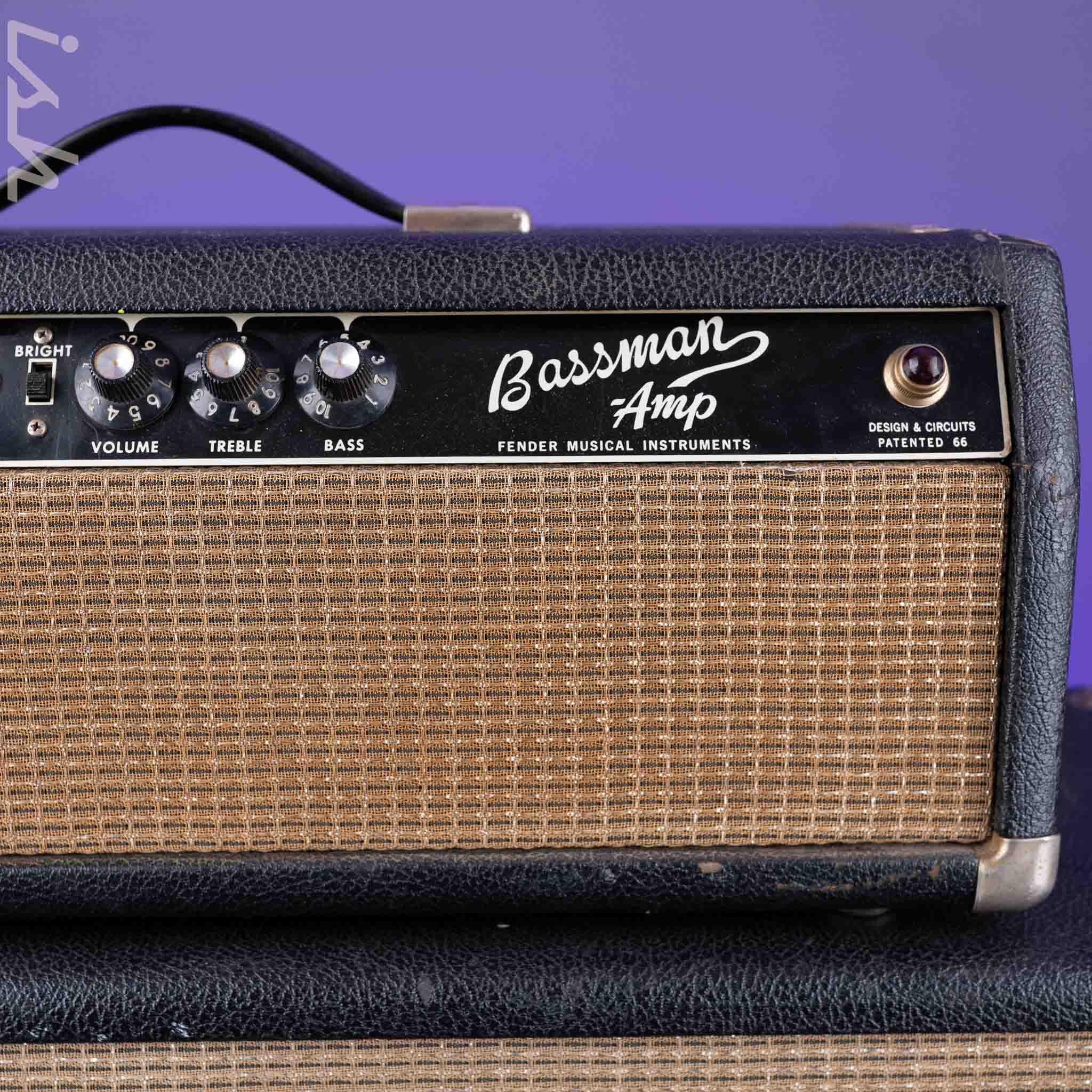 1965 Fender Bassman Head and Cabinet - Image 6