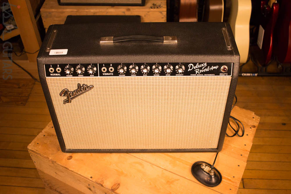 1965 Fender Deluxe Reverb Blackface Vintage Guitar Amp MINT! AB763 - Image 3