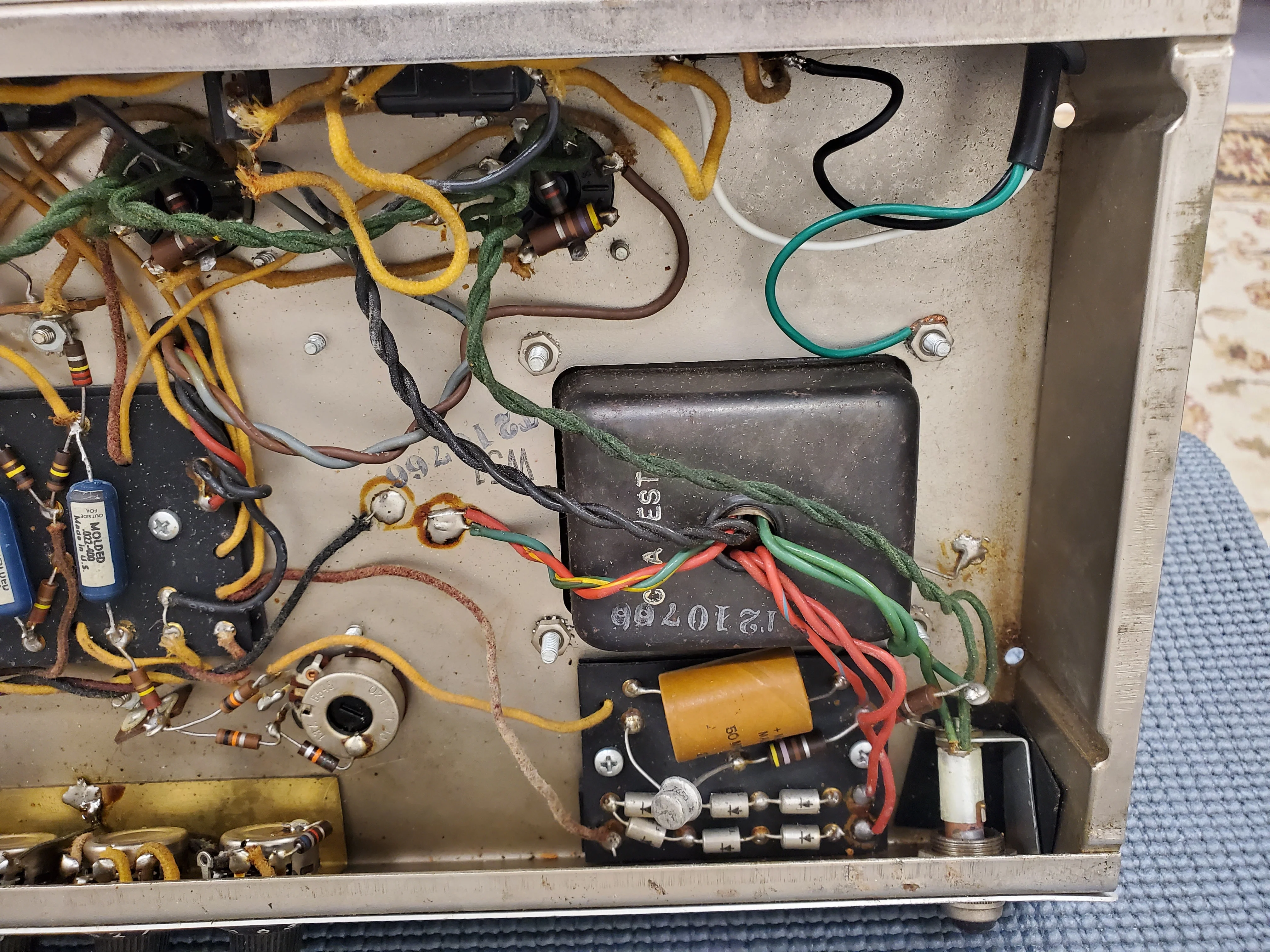 1966 Fender Bassman Blackface Head - Image 15
