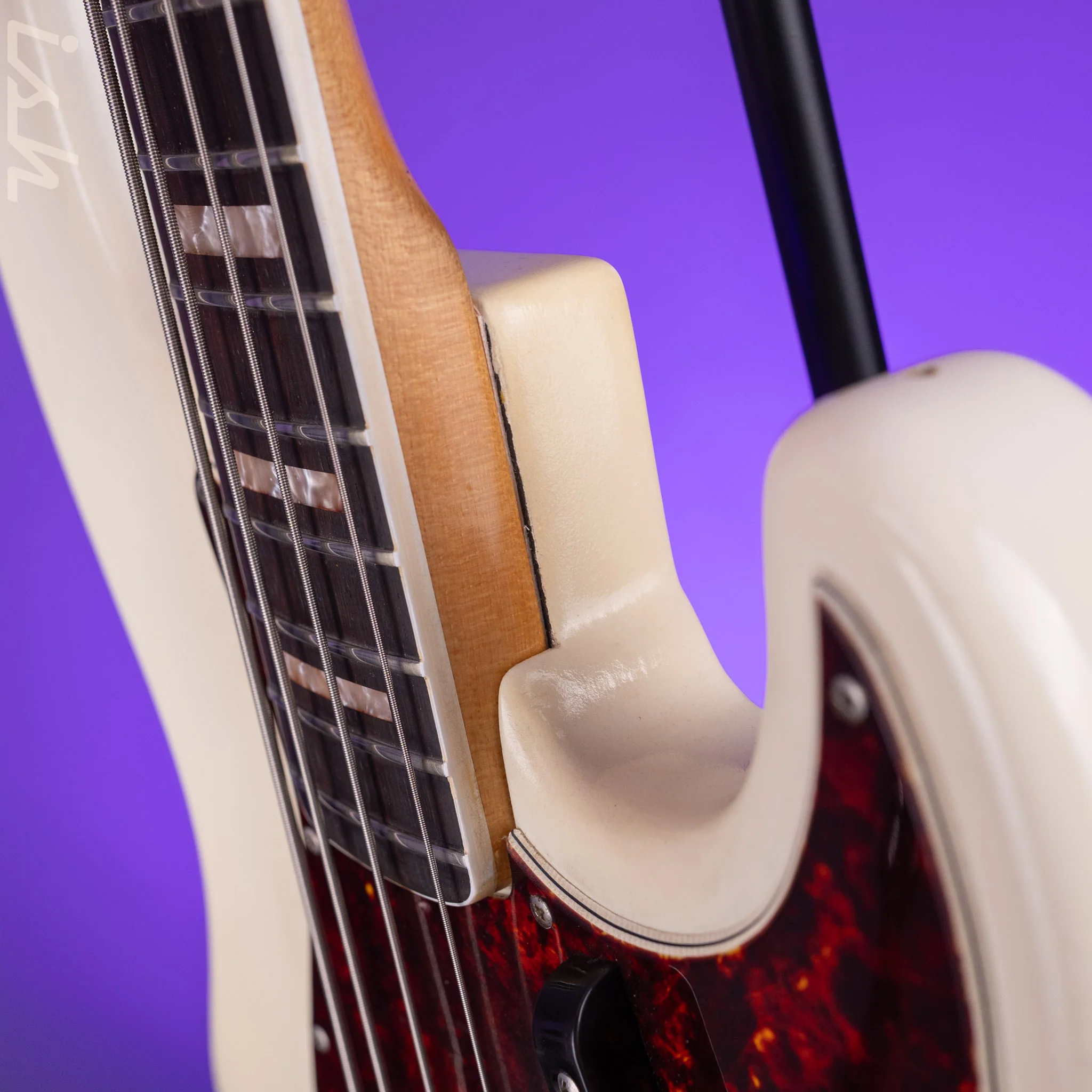1966 Fender Jazz Bass Refin White - Image 14