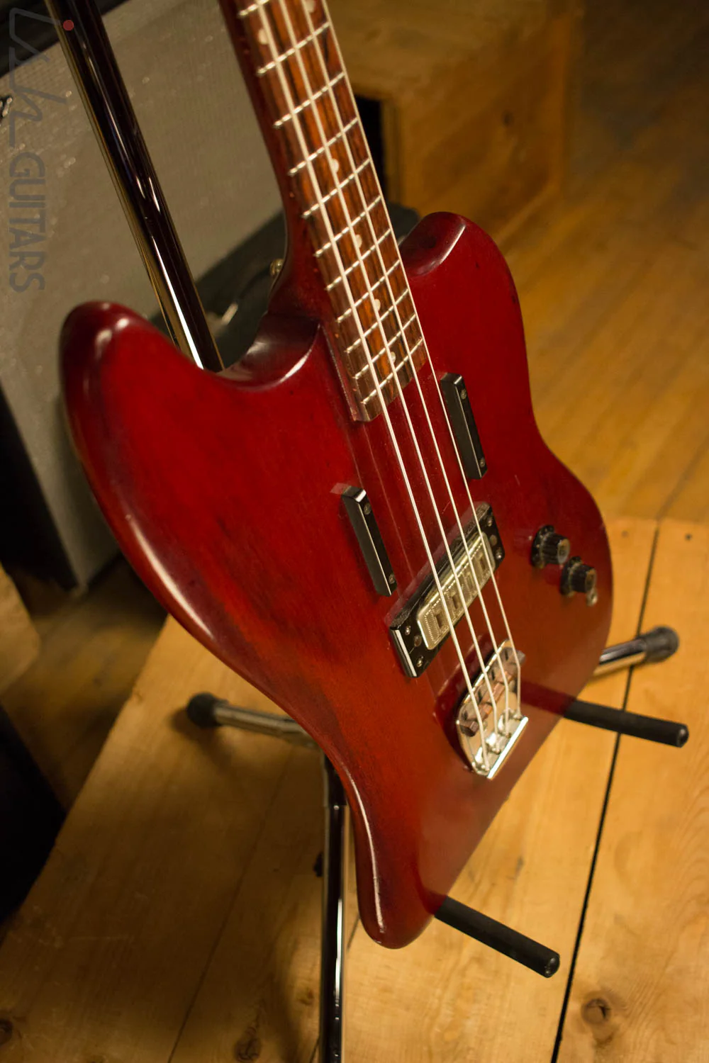 1966 Guild Jet Star Bass Cherry - Image 6