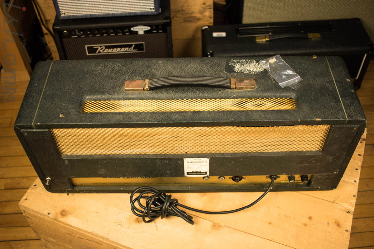 1968 Marshall Plexi Amplifier Head & 68/69 Marshall Slant 4x12 Cabinet w/ Magus Ultimate Attenuator - Image 7