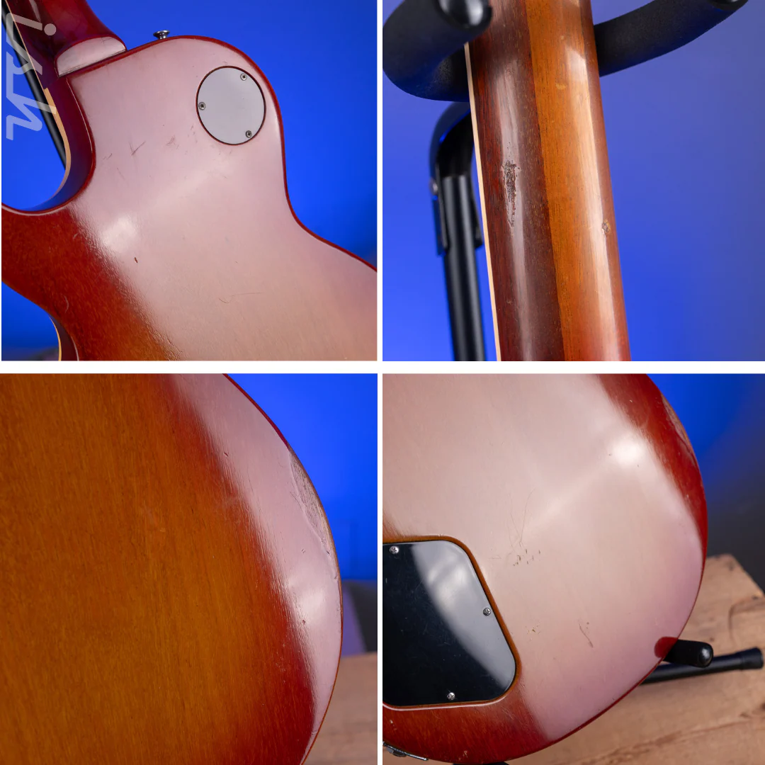 1970's Gibson Les Paul Deluxe Cherry Sunburst w/ Gibson Embossed T-Top Pickup - Image 15