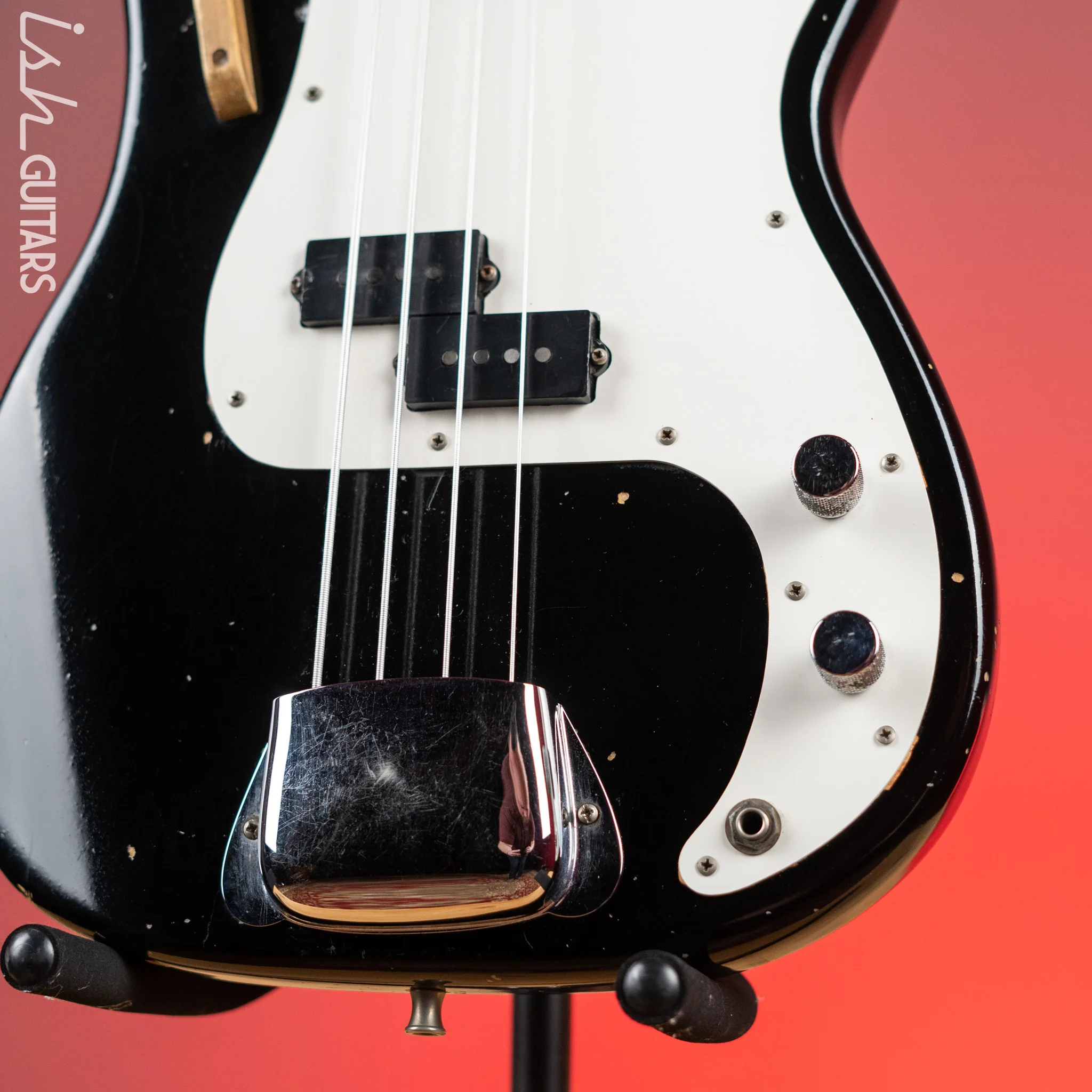1972 Fender Fretless Precision Bass Black - Image 4