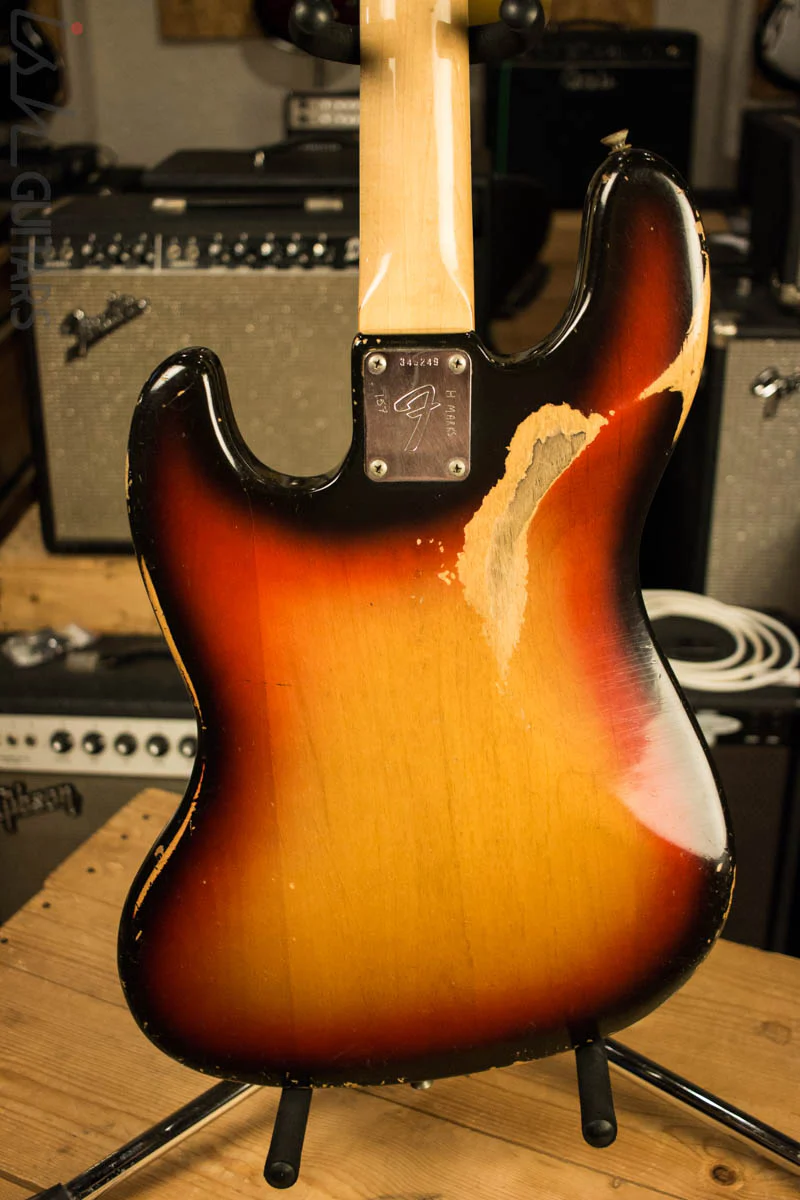 1972 Fender Jazz Bass Sunburst - Image 7