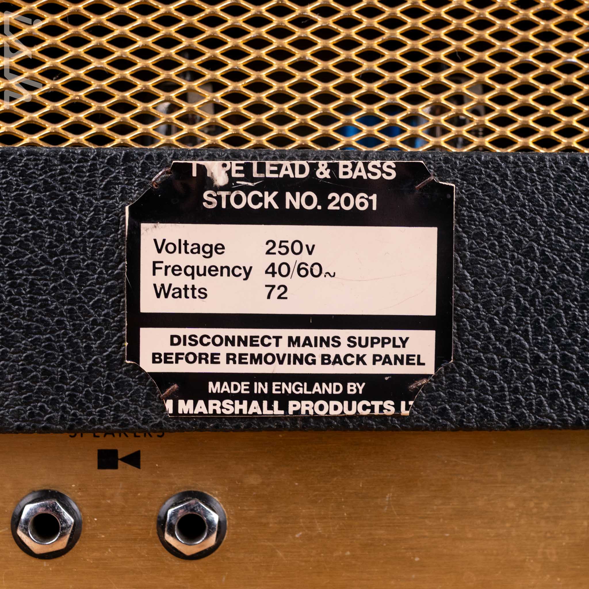 1972 Marshall JMP Lead & Bass 20 - Image 8