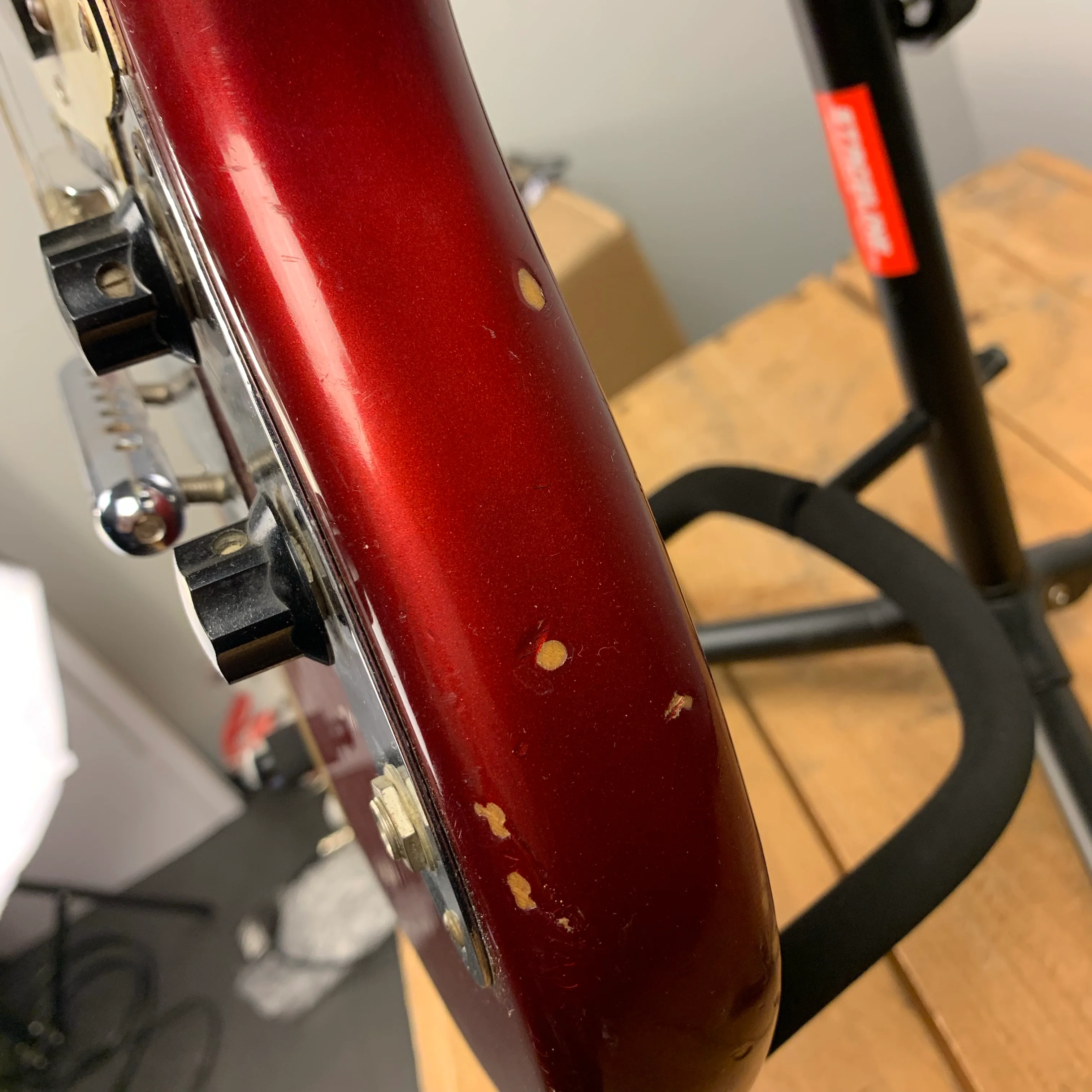 1973 1974 Fender Mustang Red with Competition Racing Stripes (DEMO VIDEO) - Image 15