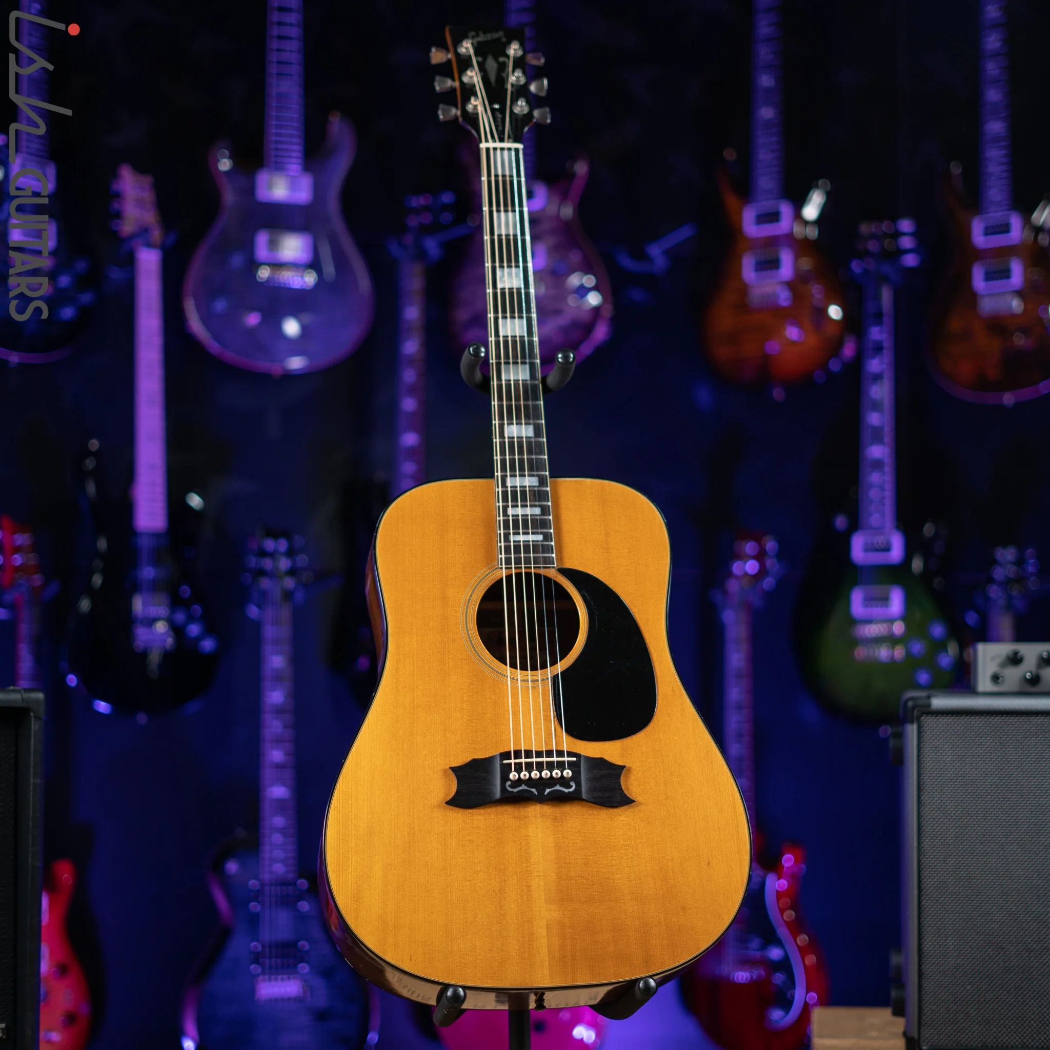 1974 Gibson Heritage Custom Acoustic Guitar Natural - Image 2