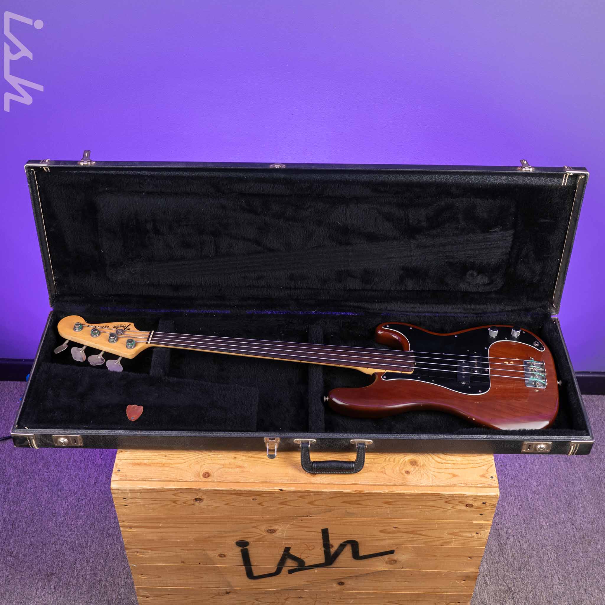 1976 Fender Fretless P Bass Mocha Brown - Image 19