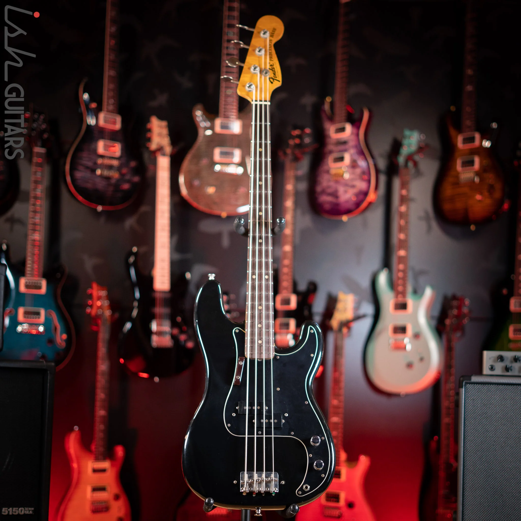 1976 Fender Precision Bass Black - Image 2