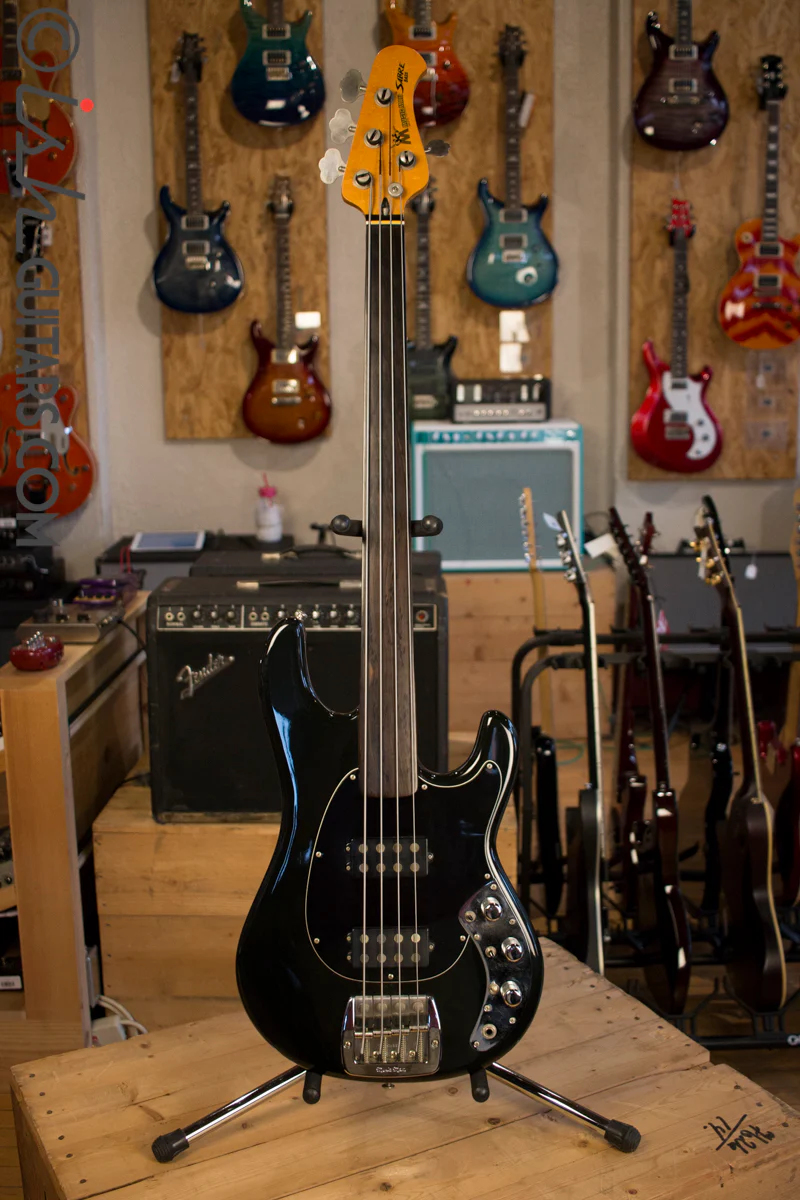 1978 Musicman Sabre Fretless HH Black with Case #45 - Image 2