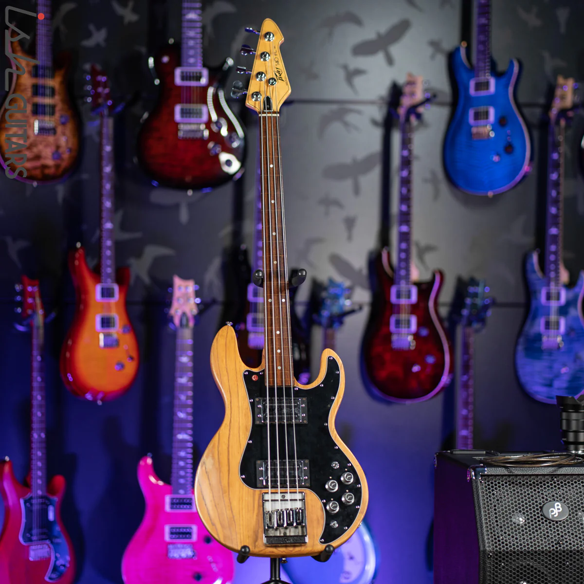 1980 Peavey T-40 FL Fretless Natural - Image 2