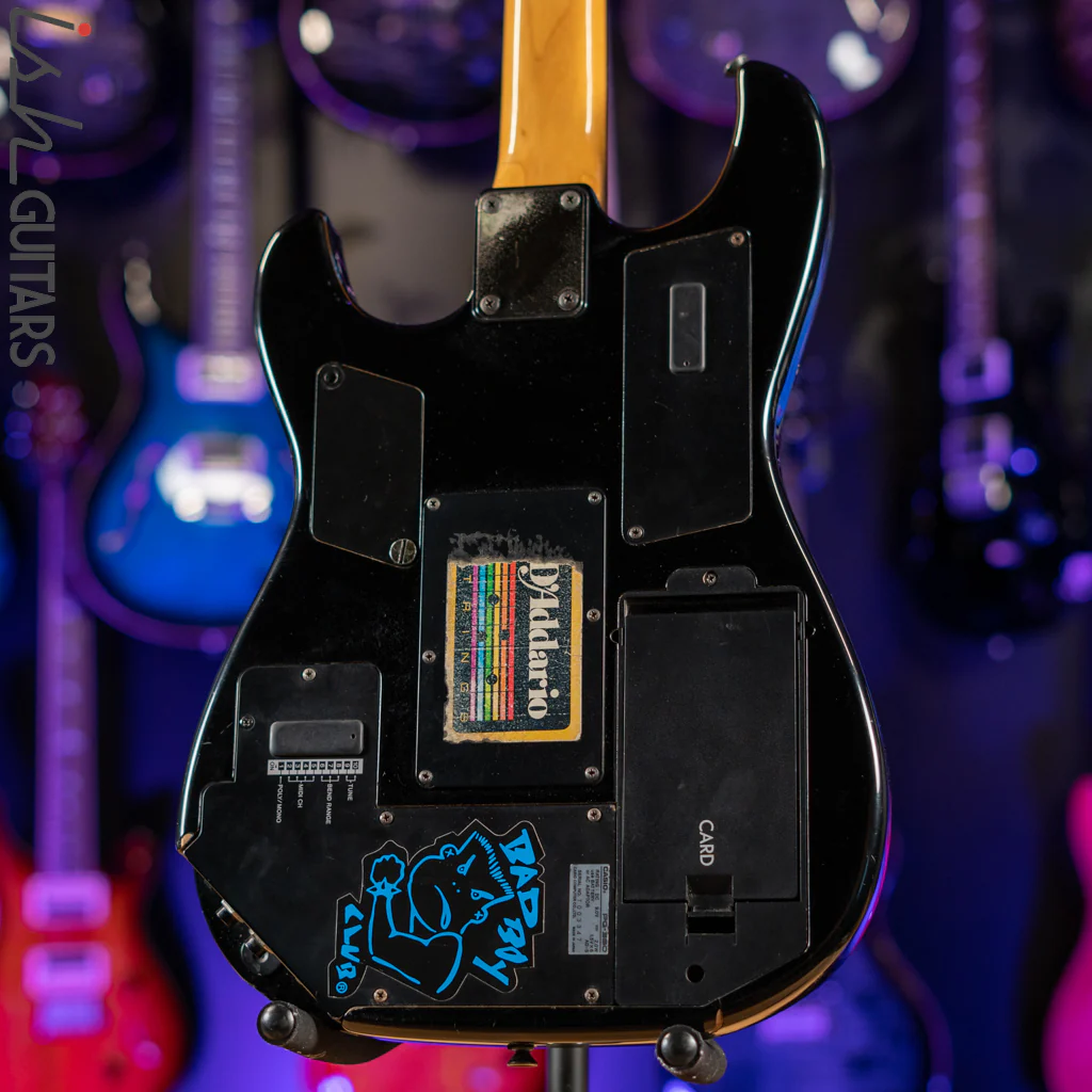 1980’s Casio PG-380 Synthesizer Guitar Black - Image 14