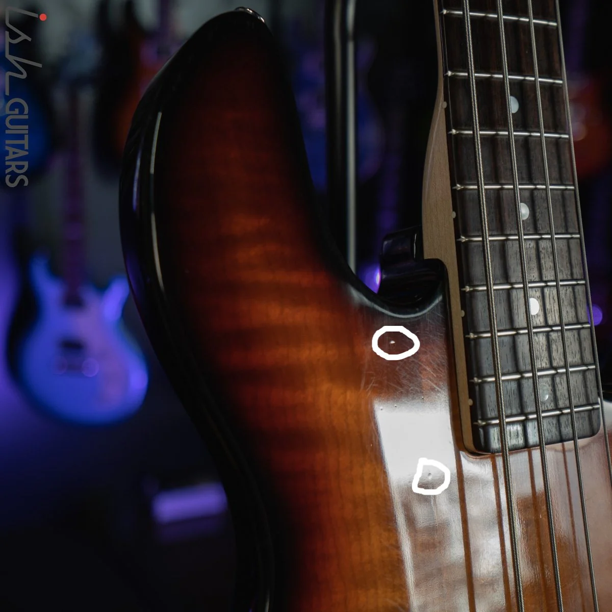 1982-1983 Peavey T-45 Sunburst Bass w/ OHSC - Image 17