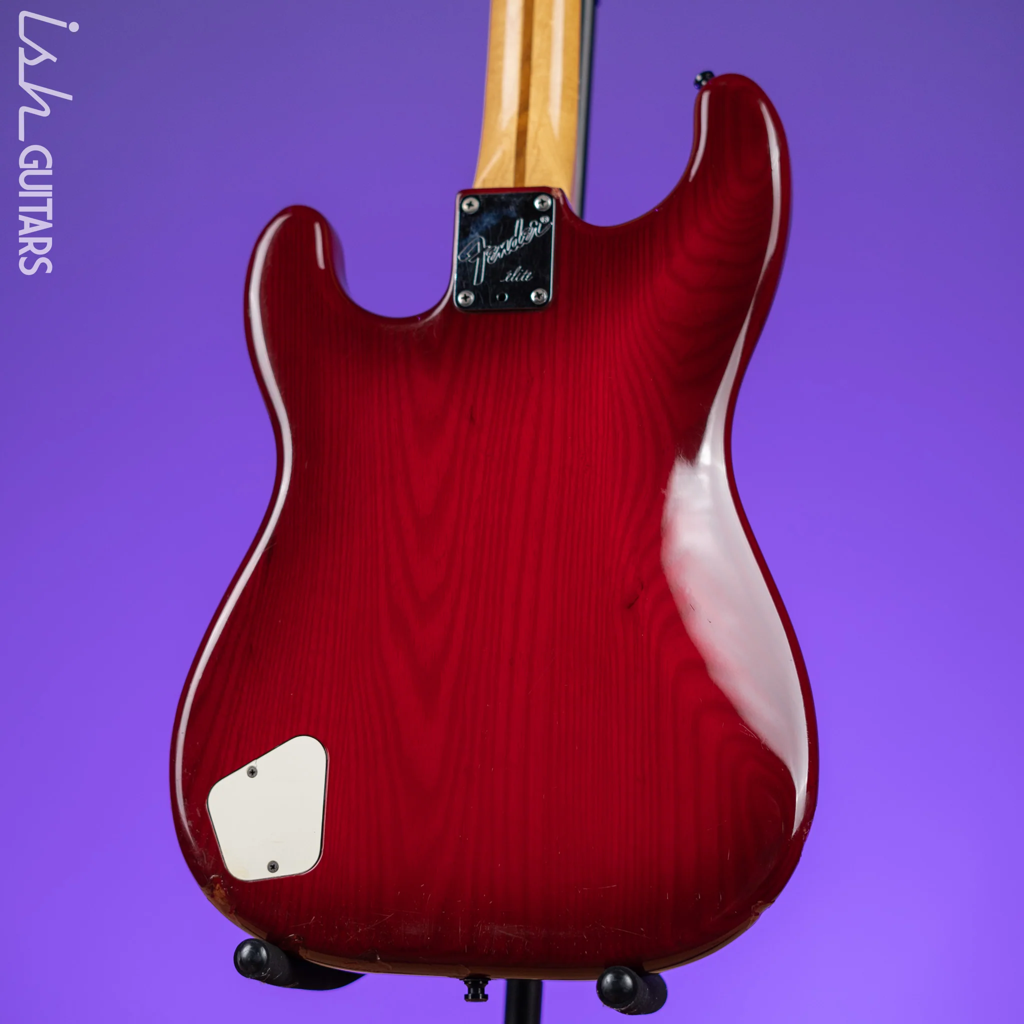 1983-1984 Fender Elite Stratocaster Red Scalloped Fretboard Wild Cherry - Image 12