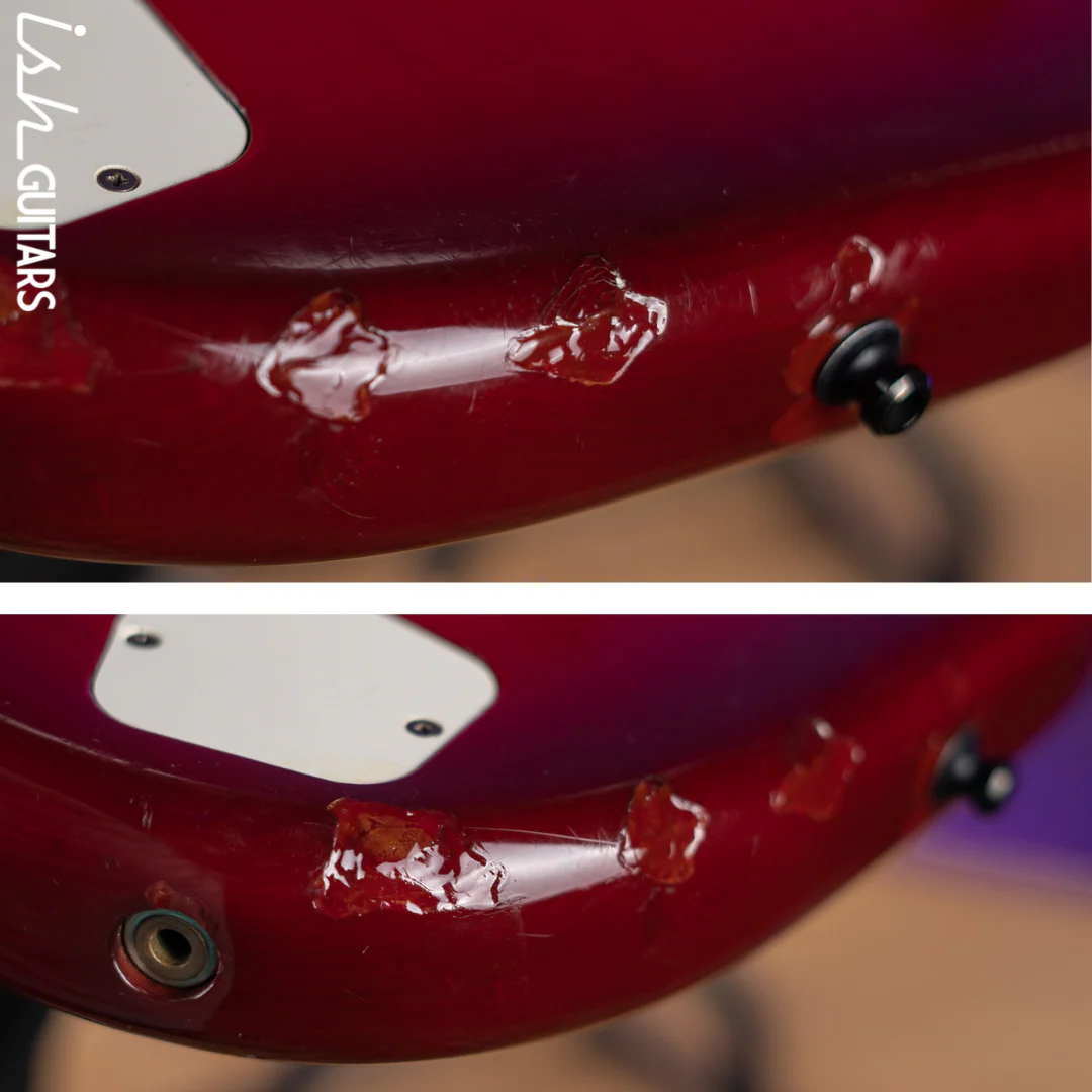1983-1984 Fender Elite Stratocaster Red Scalloped Fretboard Wild Cherry - Image 19