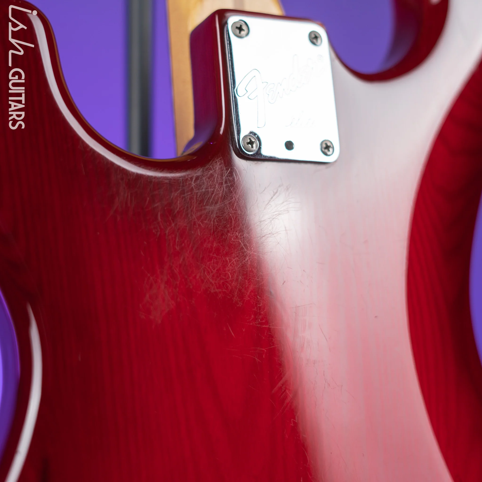 1983-1984 Fender Elite Stratocaster Red Scalloped Fretboard Wild Cherry - Image 21