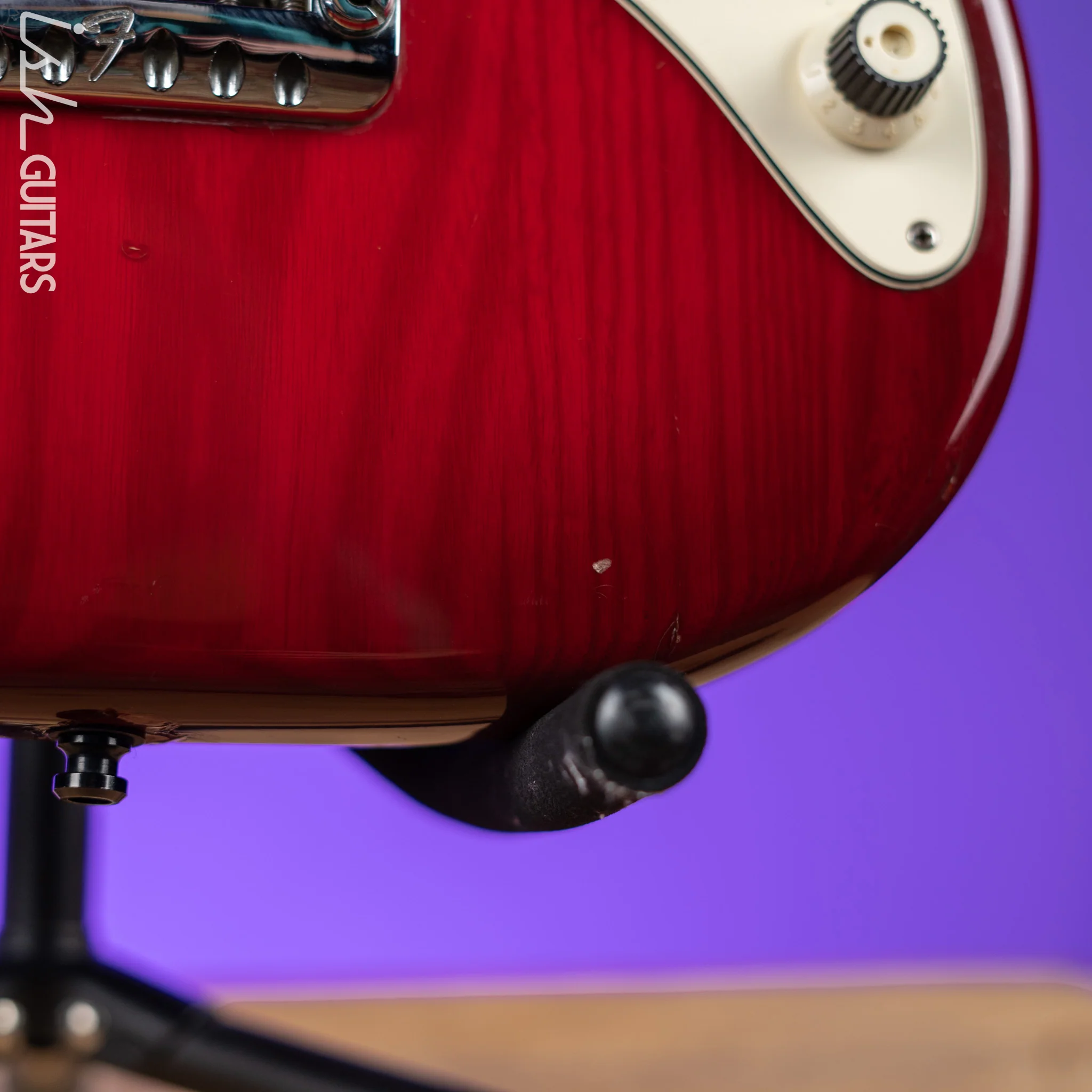 1983-1984 Fender Elite Stratocaster Red Scalloped Fretboard Wild Cherry - Image 6