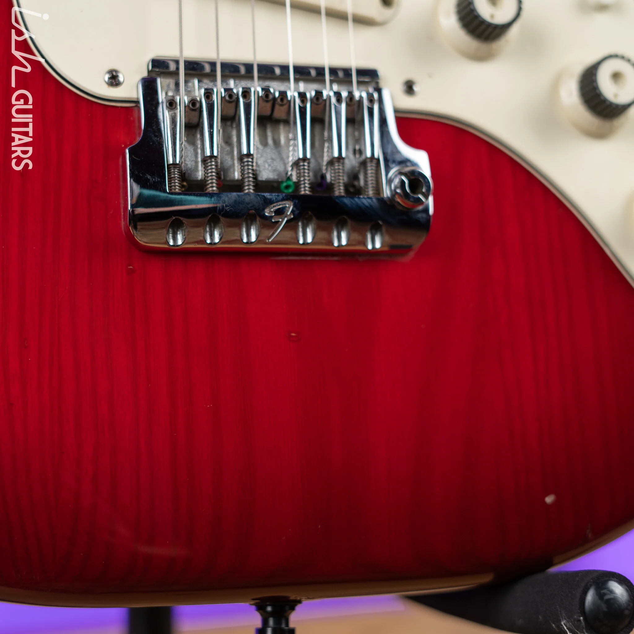 1983-1984 Fender Elite Stratocaster Red Scalloped Fretboard Wild Cherry - Image 7
