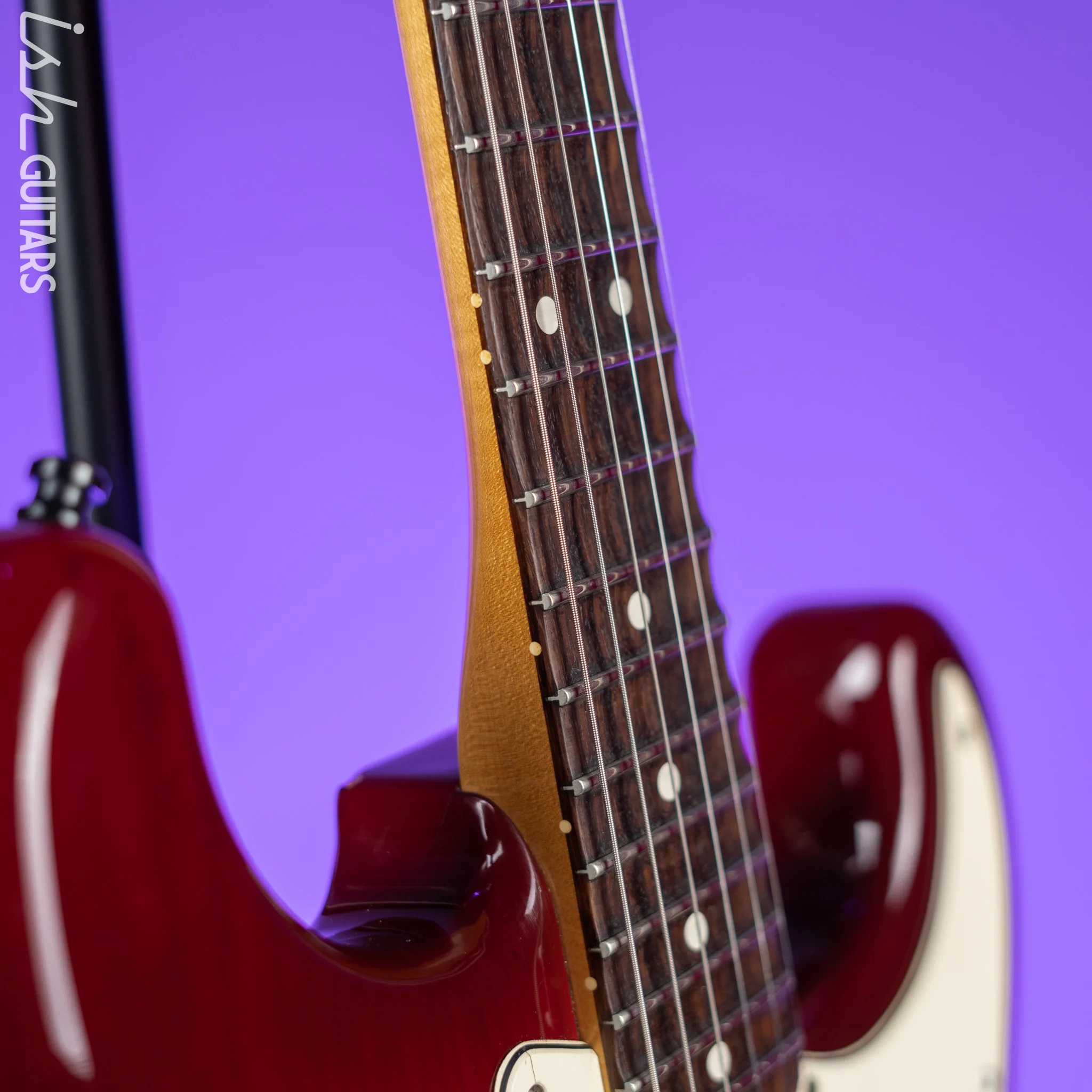 1983-1984 Fender Elite Stratocaster Red Scalloped Fretboard Wild Cherry - Image 9