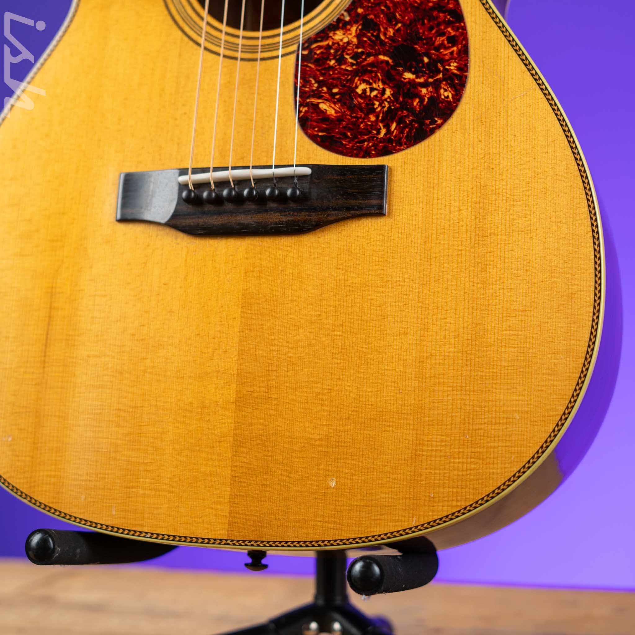 1986 Franklin Guitar Co. OM-28 Acoustic Guitar Natural - Image 4