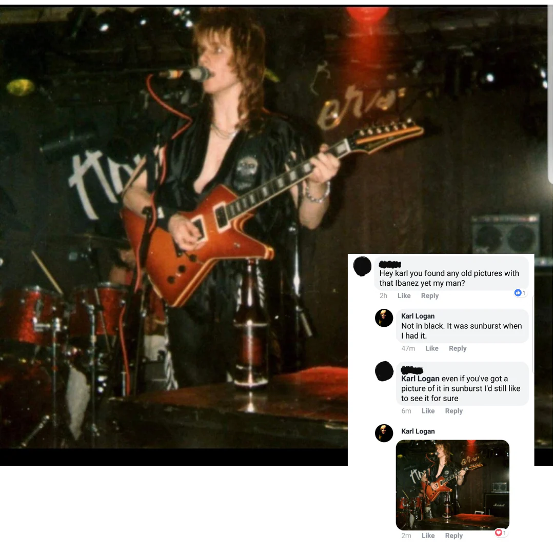 1986 Ibanez DT-500 Black - Signed & Owned/Stage Played by Karl Logan (Manowar) - Image 25