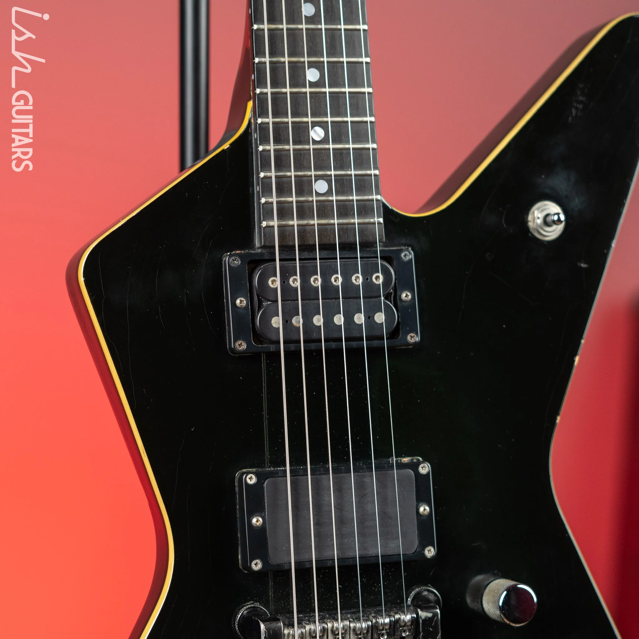 1986 Ibanez DT-500 Black - Signed & Owned/Stage Played by Karl Logan (Manowar) - Image 3