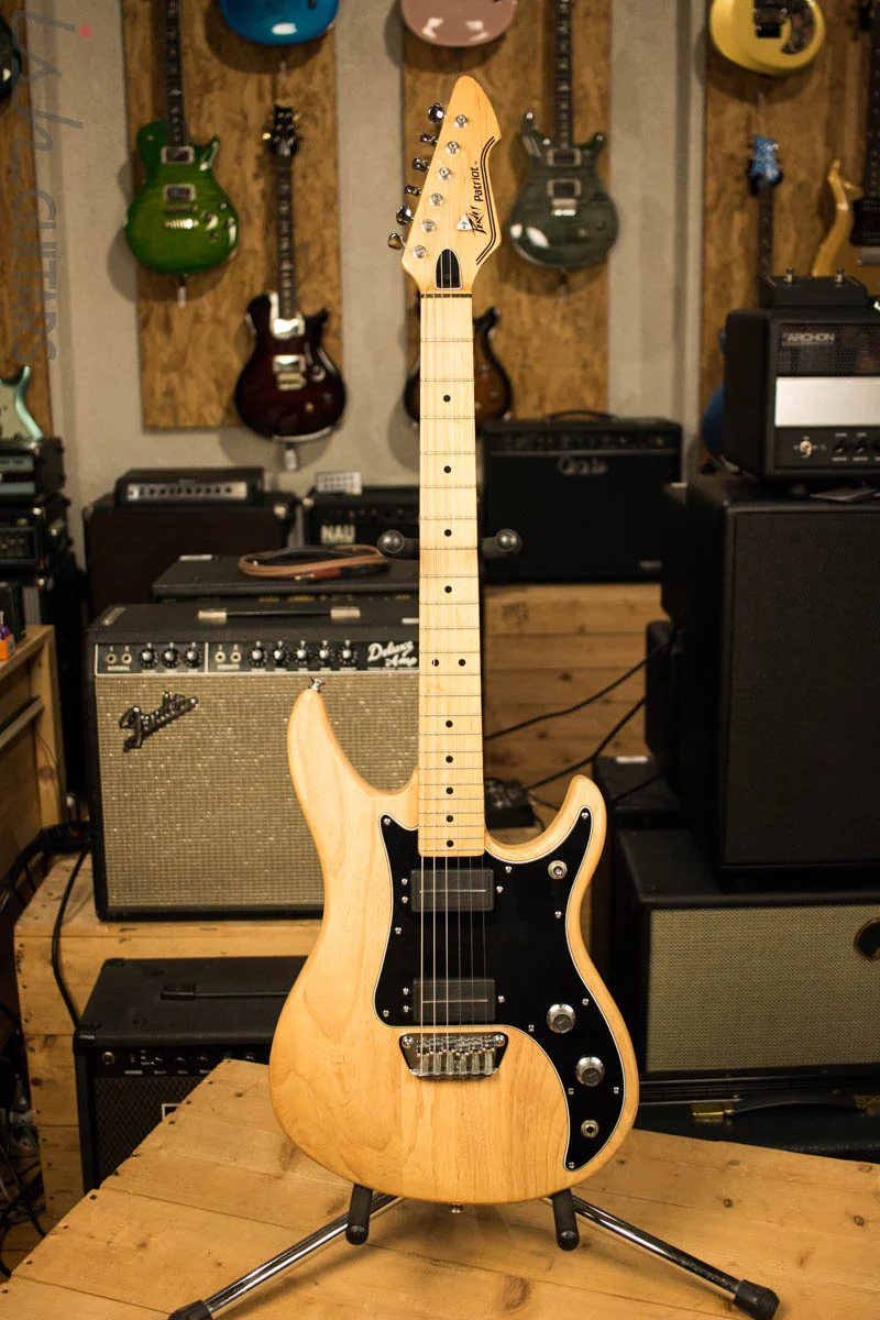 1986 Peavey Patriot Natural Ash USA Made Electric Guitar - Image 2