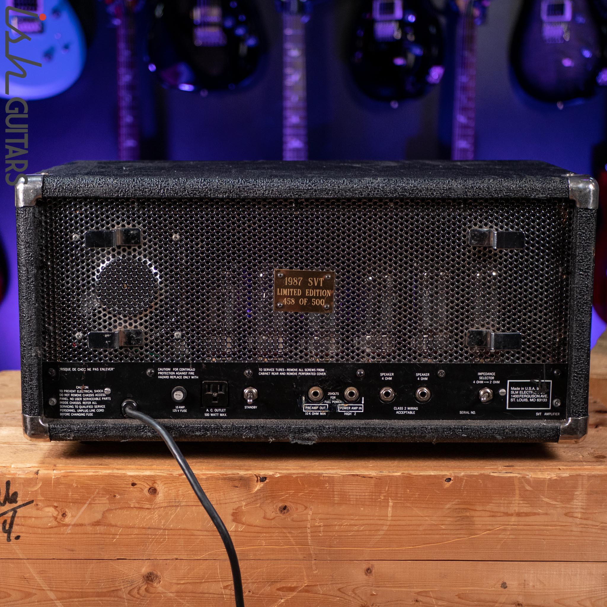 1987 Ampeg SVT Limited Edition Bass Amp Head 458 of 500 - Image 5