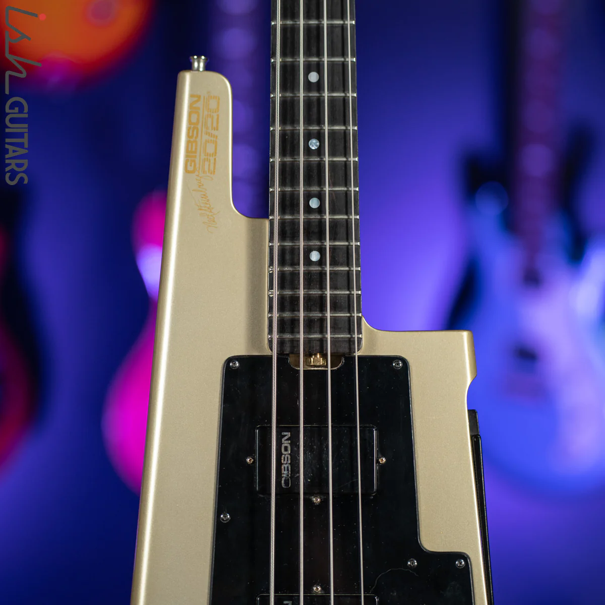 1987 Gibson 20/20 Ned Steinberger Bass Guitar RARE Silver Luna - Image 3