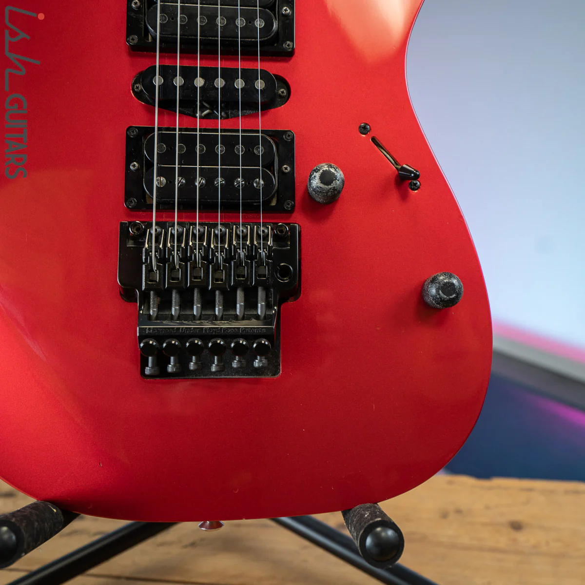 1987 Ibanez RG570 Guitar Lipstick Red Made in Japan - Image 4