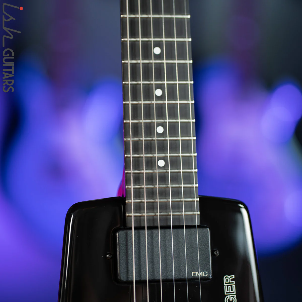 1989 Steinberger GL2T Trans Trem Guitar Black - Image 6