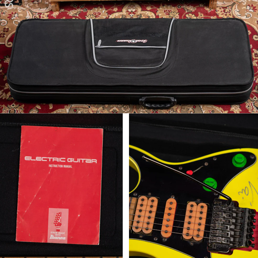 1990 Ibanez JEM 777 Steve Vai Signature Desert Yellow *Signed* - Image 23