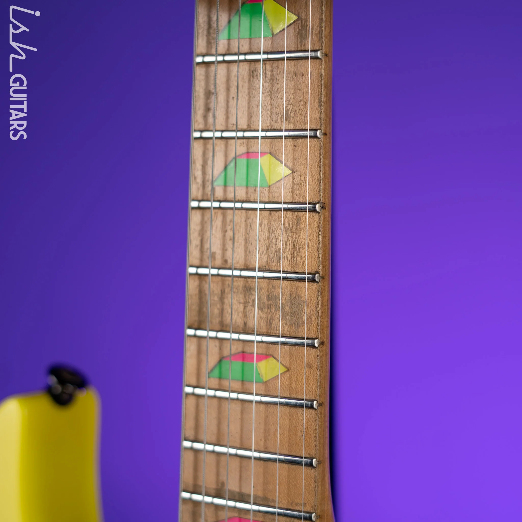 1990 Ibanez JEM 777 Steve Vai Signature Desert Yellow *Signed* - Image 9