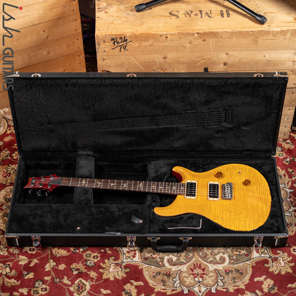 1990 PRS Custom 24 Amber Brazilian Rosewood Sweet Switch - Image 21