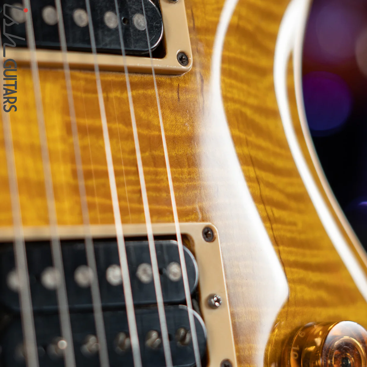 1990 PRS Custom 24 Amber Brazilian Rosewood Sweet Switch - Image 6