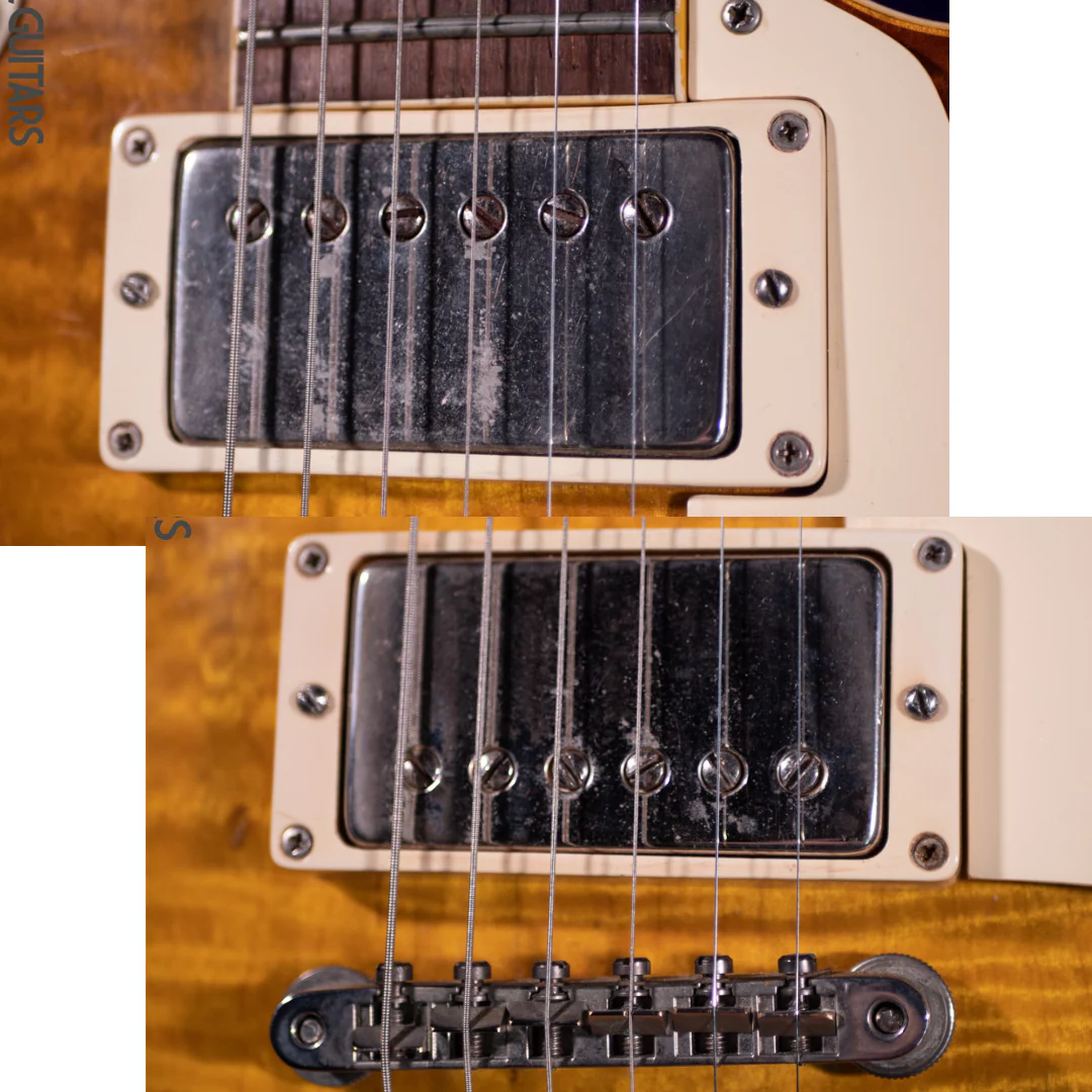 1990s Max Burst "Gibson" Les Paul Lemon Burst Double White PAF - Image 10