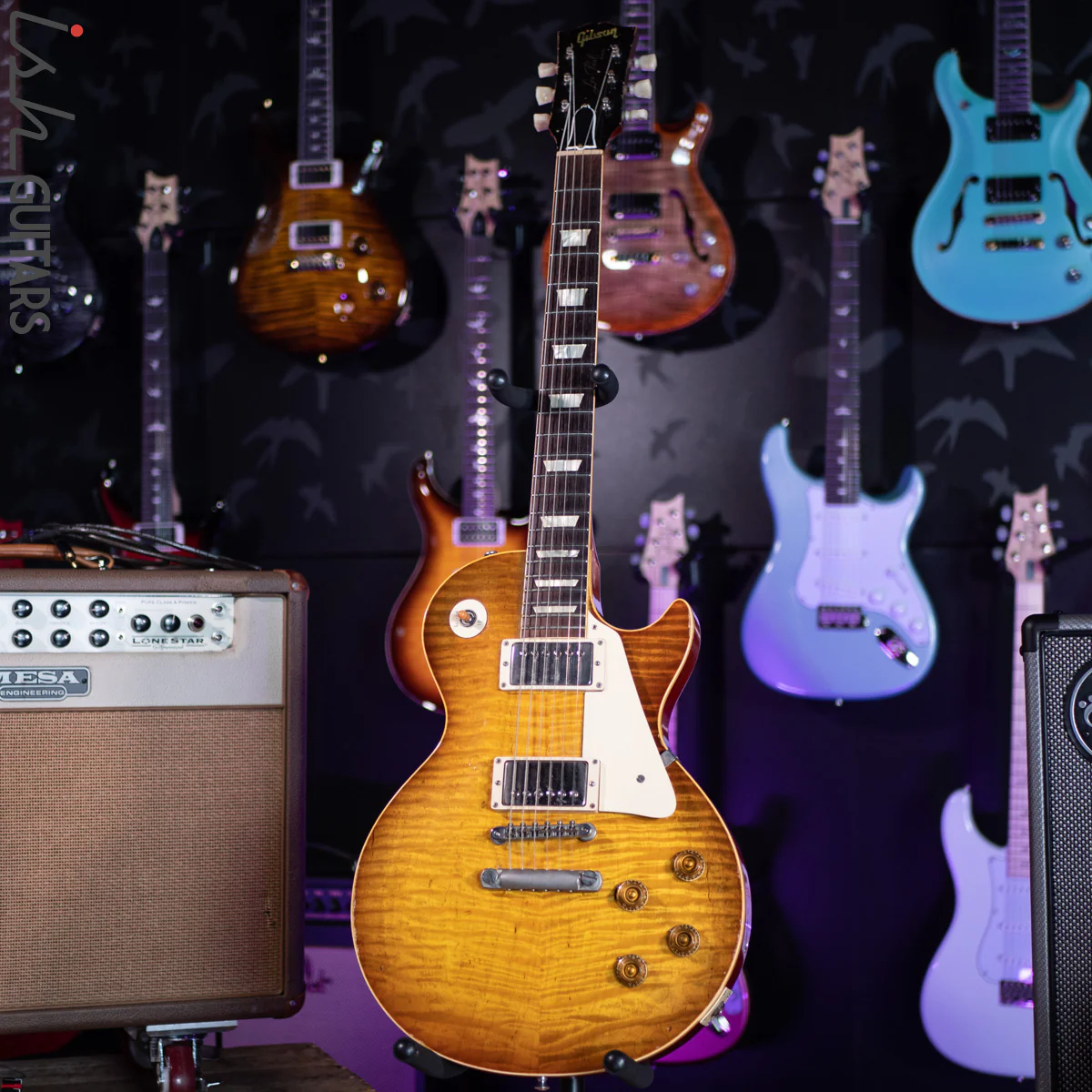 1990s Max Burst "Gibson" Les Paul Lemon Burst Double White PAF - Image 2
