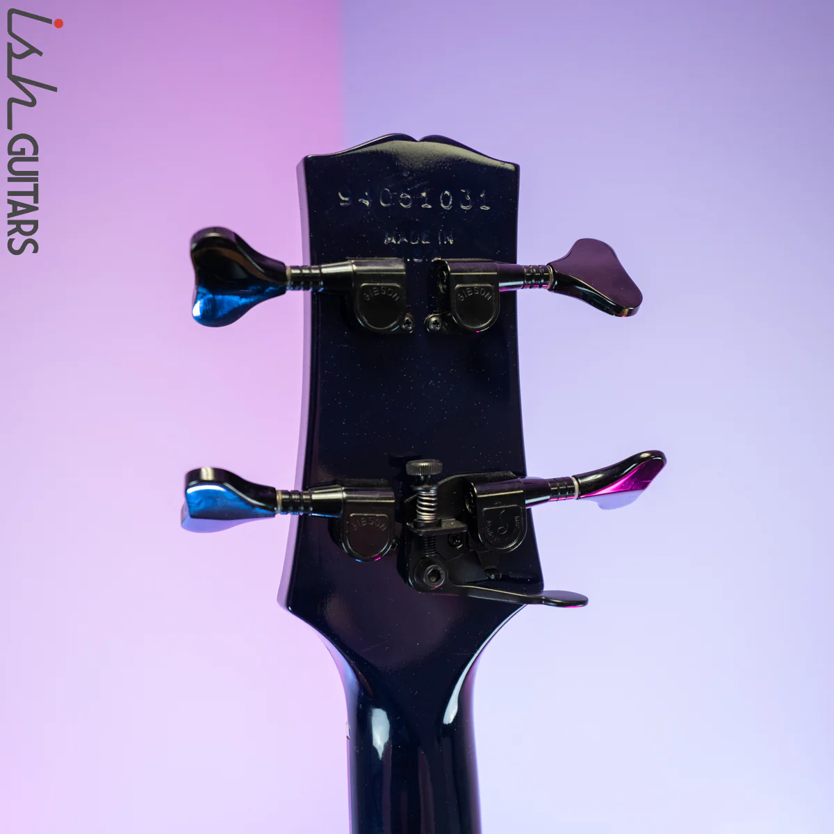 1991 Gibson LPB Les Paul Bass Blue - Image 10