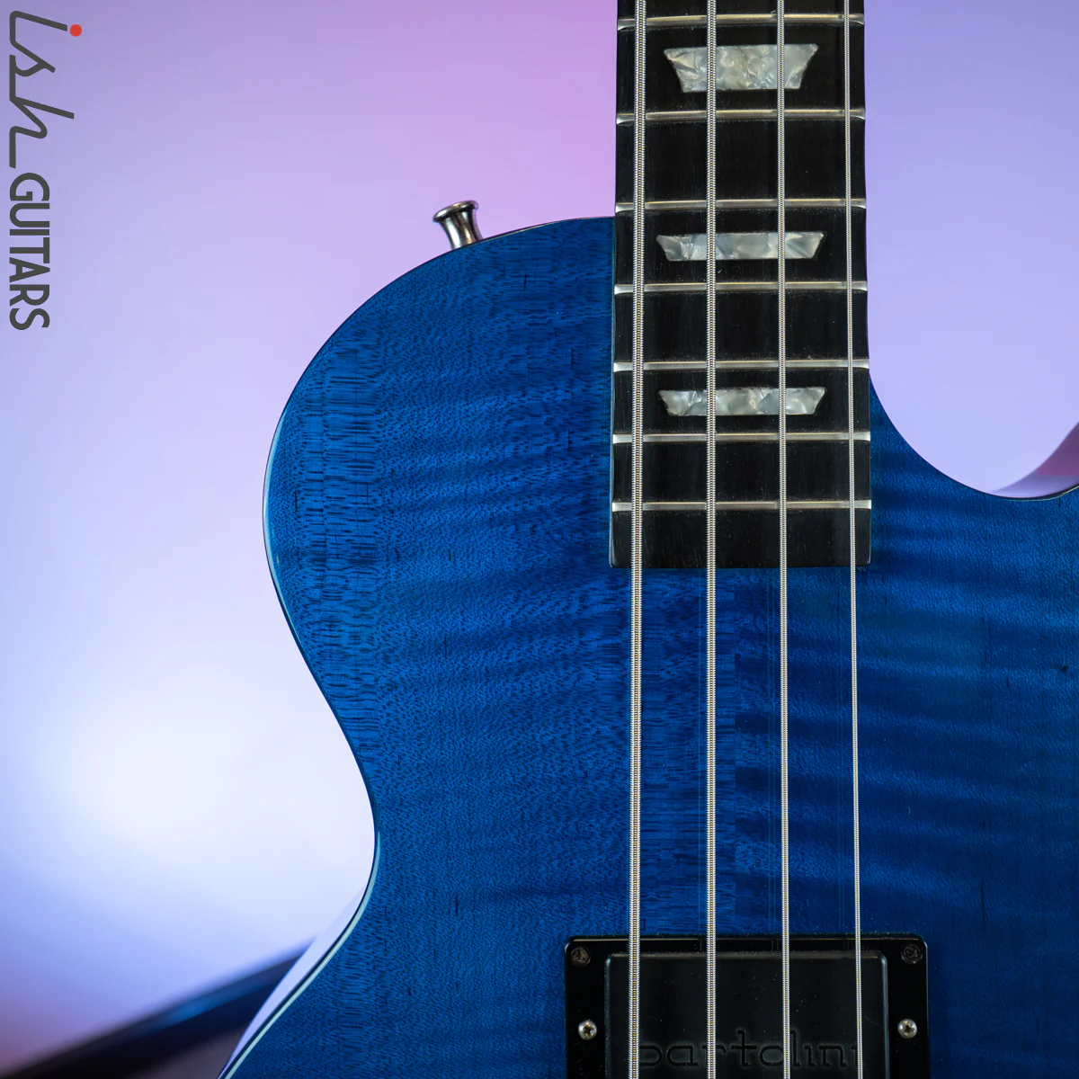 1991 Gibson LPB Les Paul Bass Blue - Image 3